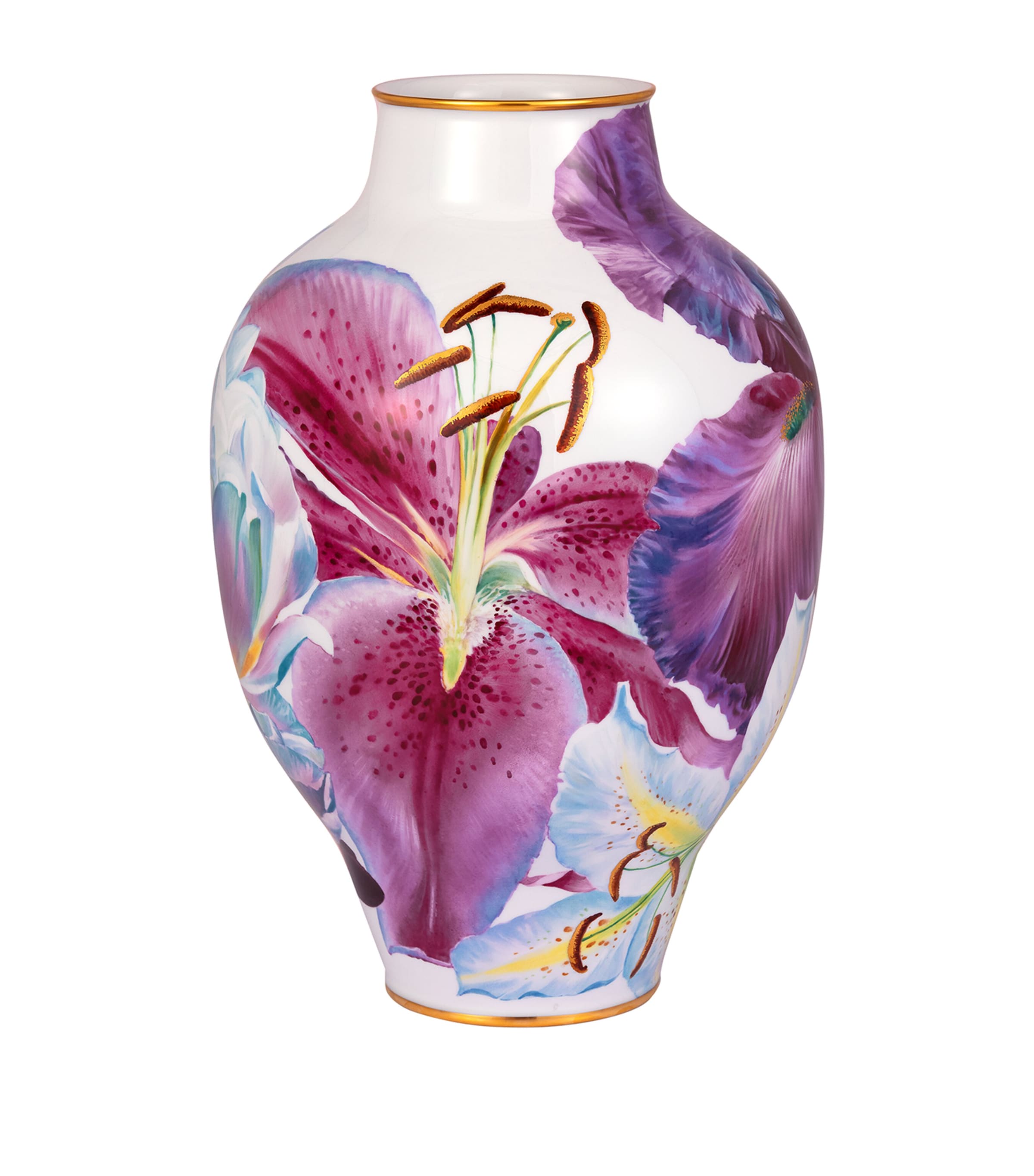 Meissen Fineart Bloom Garden Vase In Pink