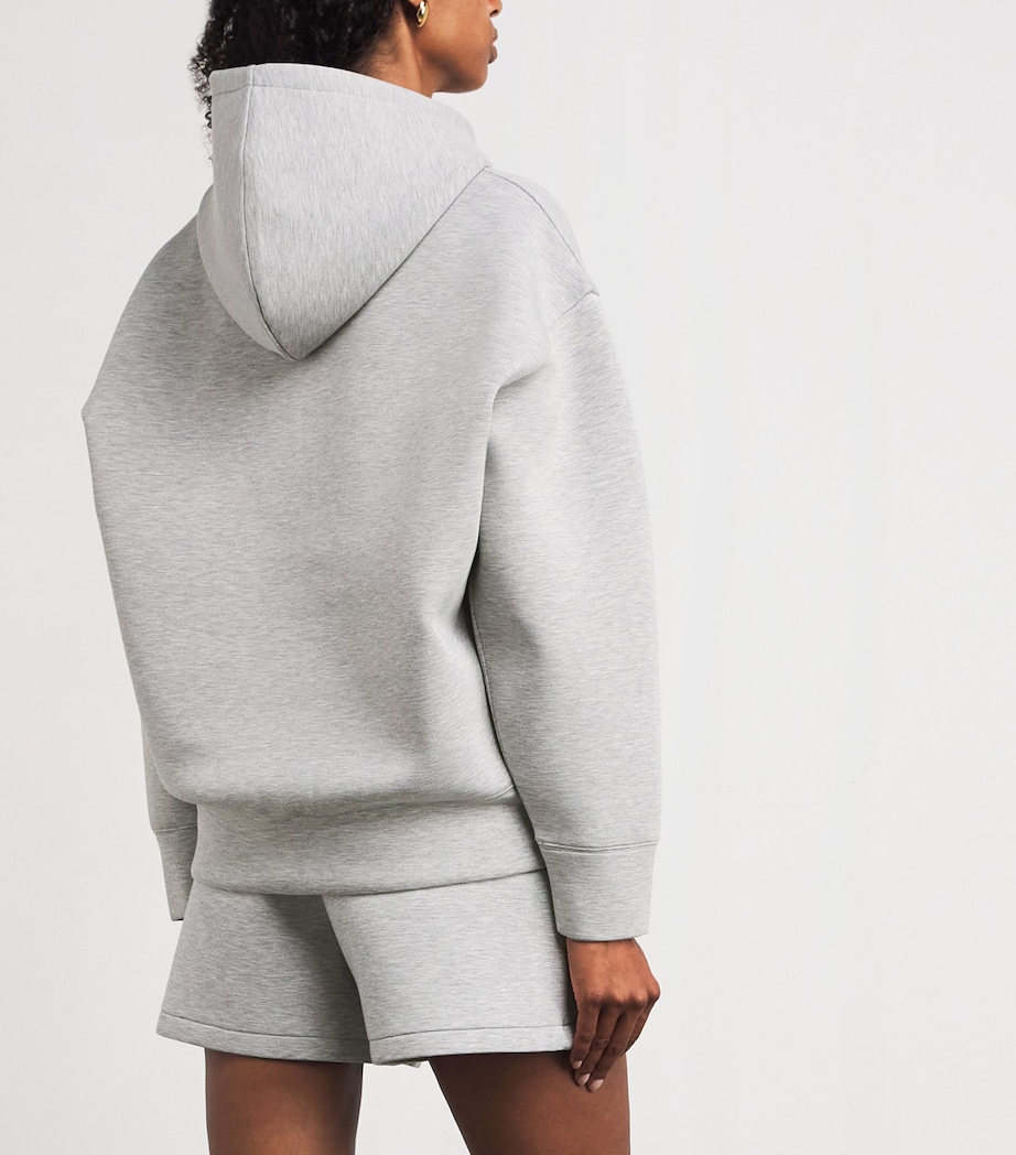 Heather Zip-Up Hoodie GREY Image 4