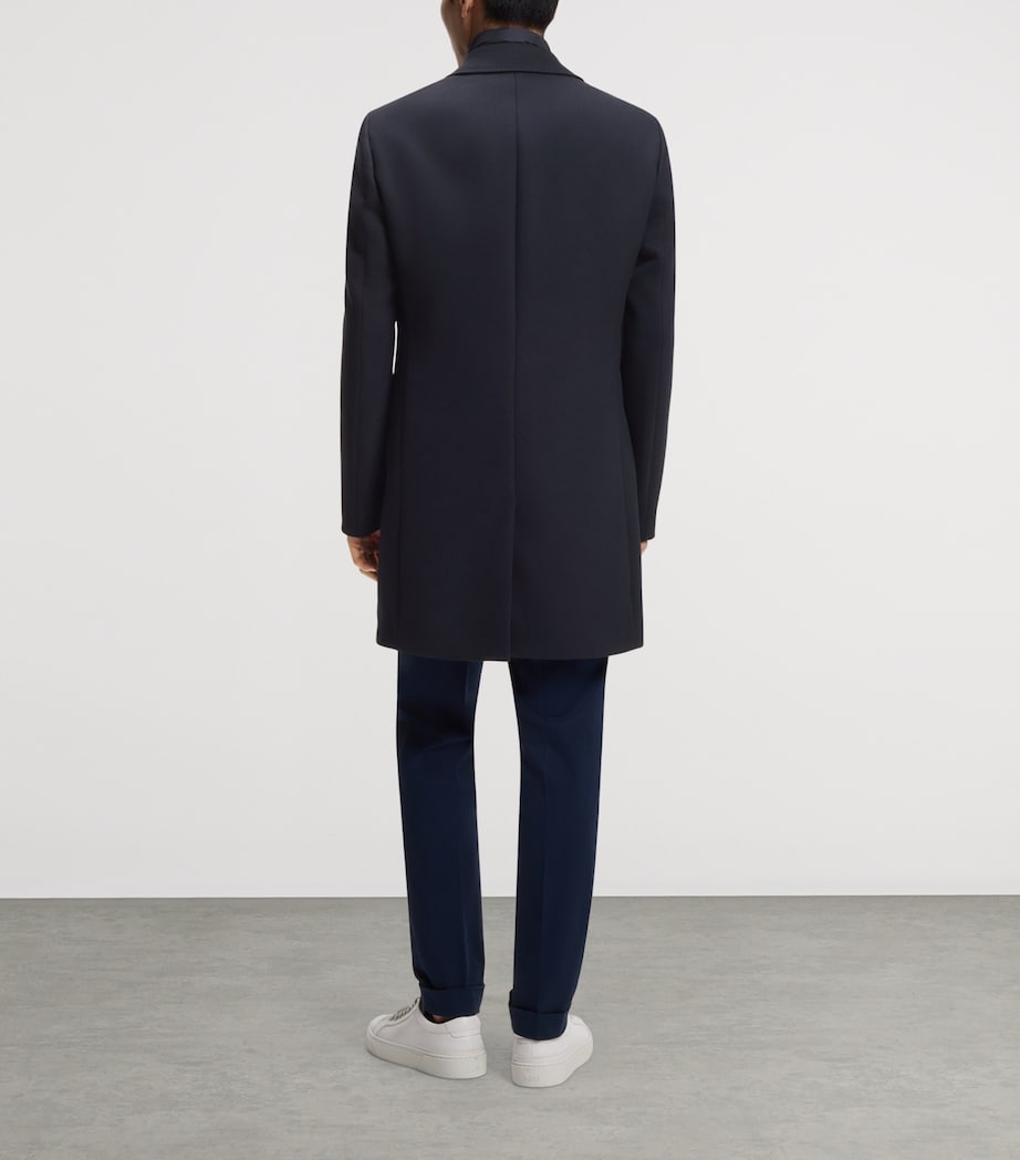 BOSS Mens Cotton-Blend Padded-Liner Coat Image 3