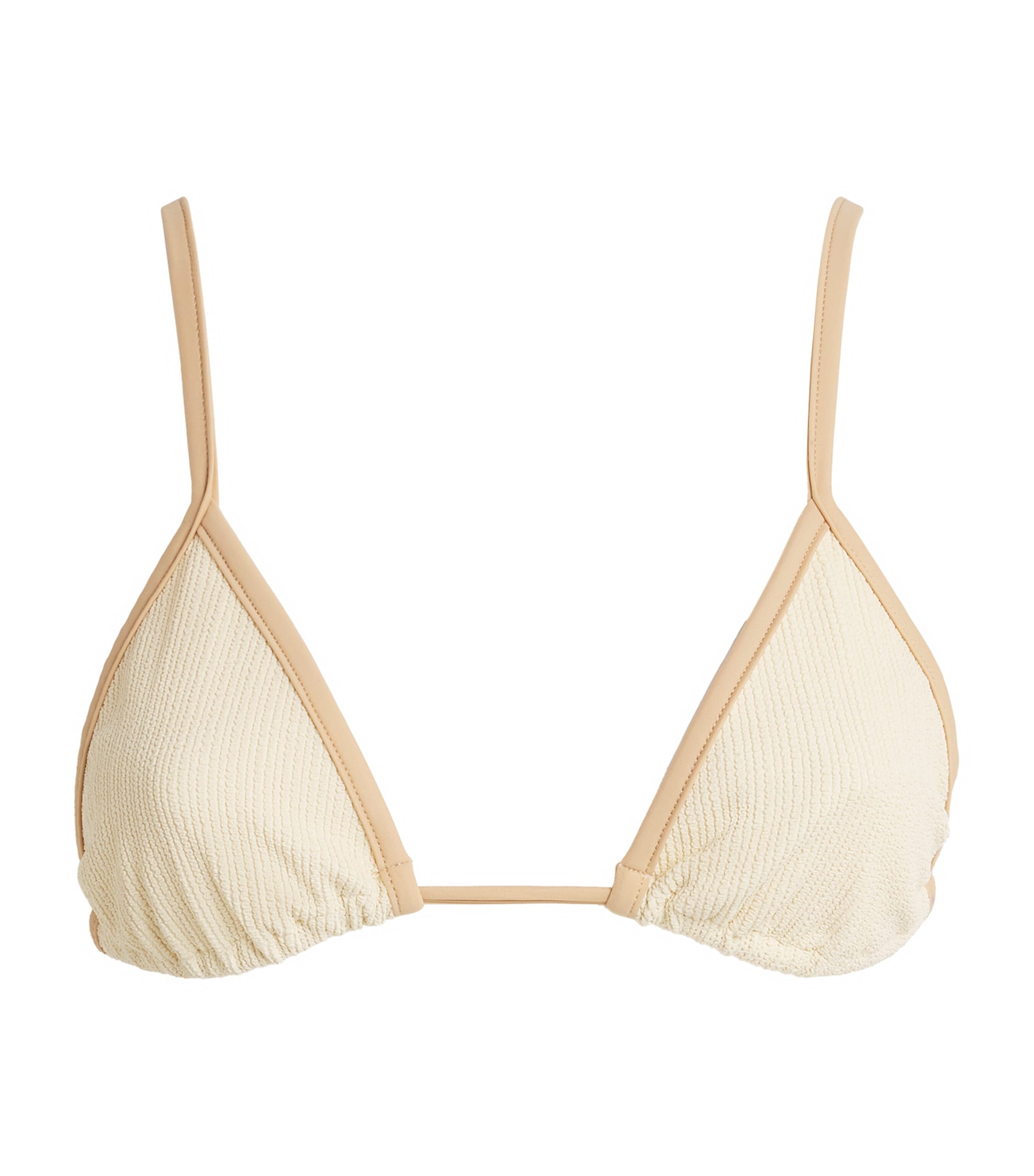 Johanna Ortiz Womens Playa Del Río Bikini Top Ecru/nude Image 1