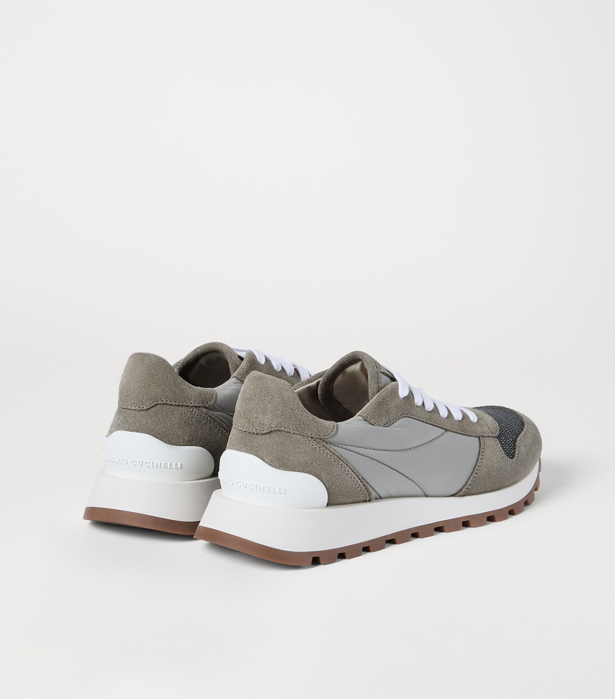 Brunello Cucinelli Techno-Suede Runner Sneakers Image 5