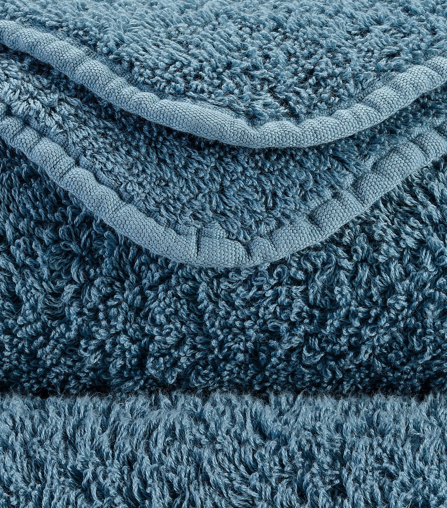 Abyss & Habidecor Egyptian Cotton Super Pile Bath Sheet (105cm x 80cm) Blue Stone Image 3
