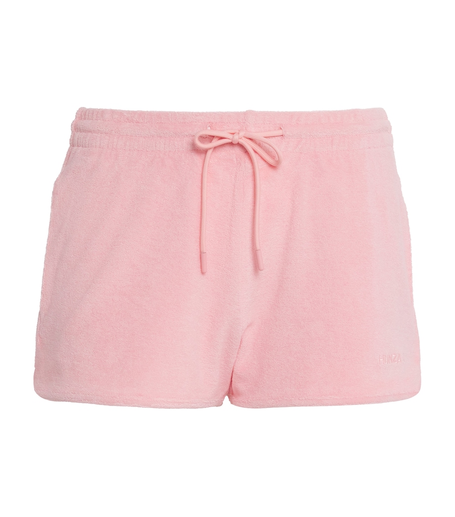 Cotton Terry Towelling Shorts PINK Image 1