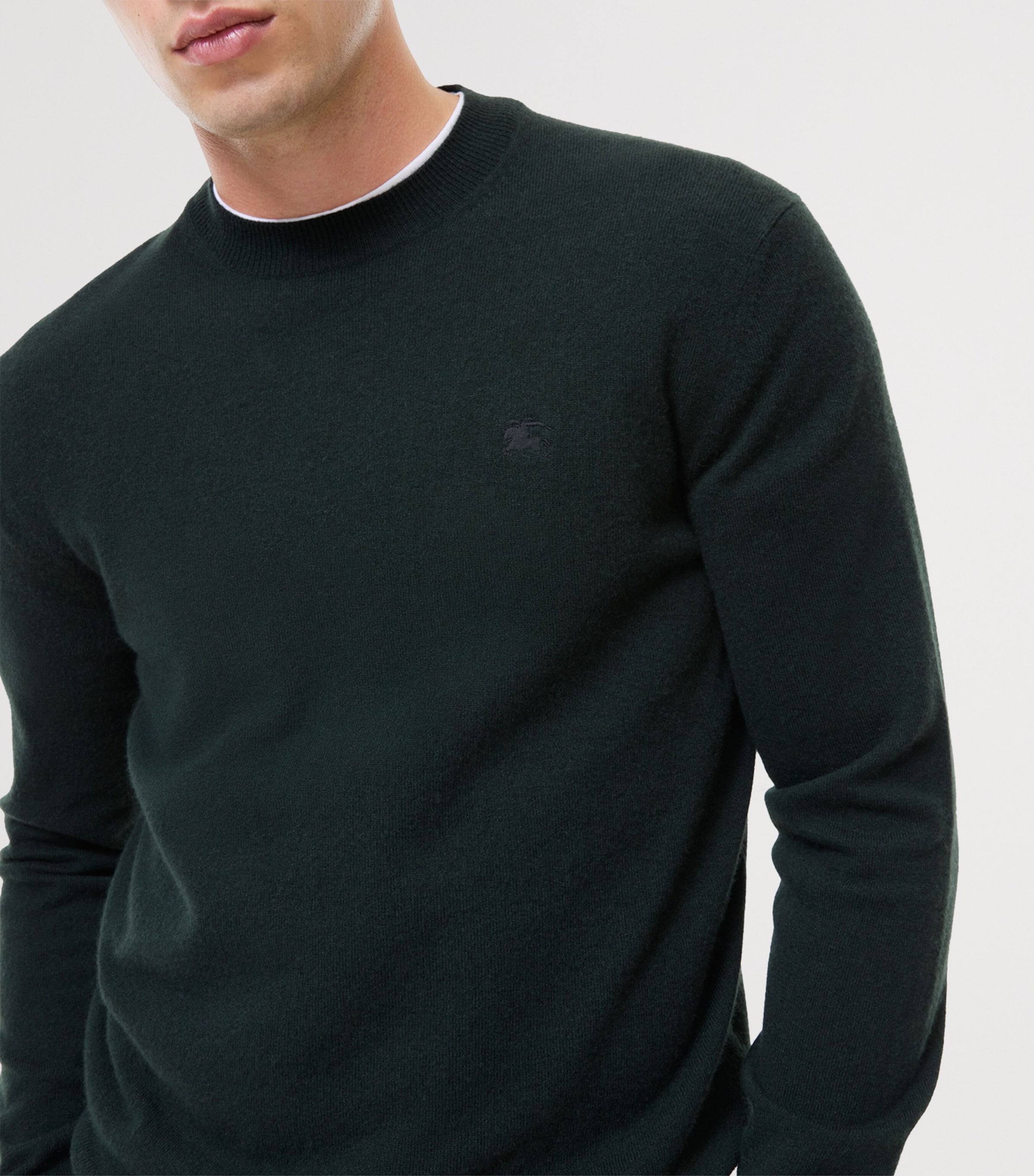 Burberry Mens Cashmere-Blend EKD Slim Sweater Anchor Image 3