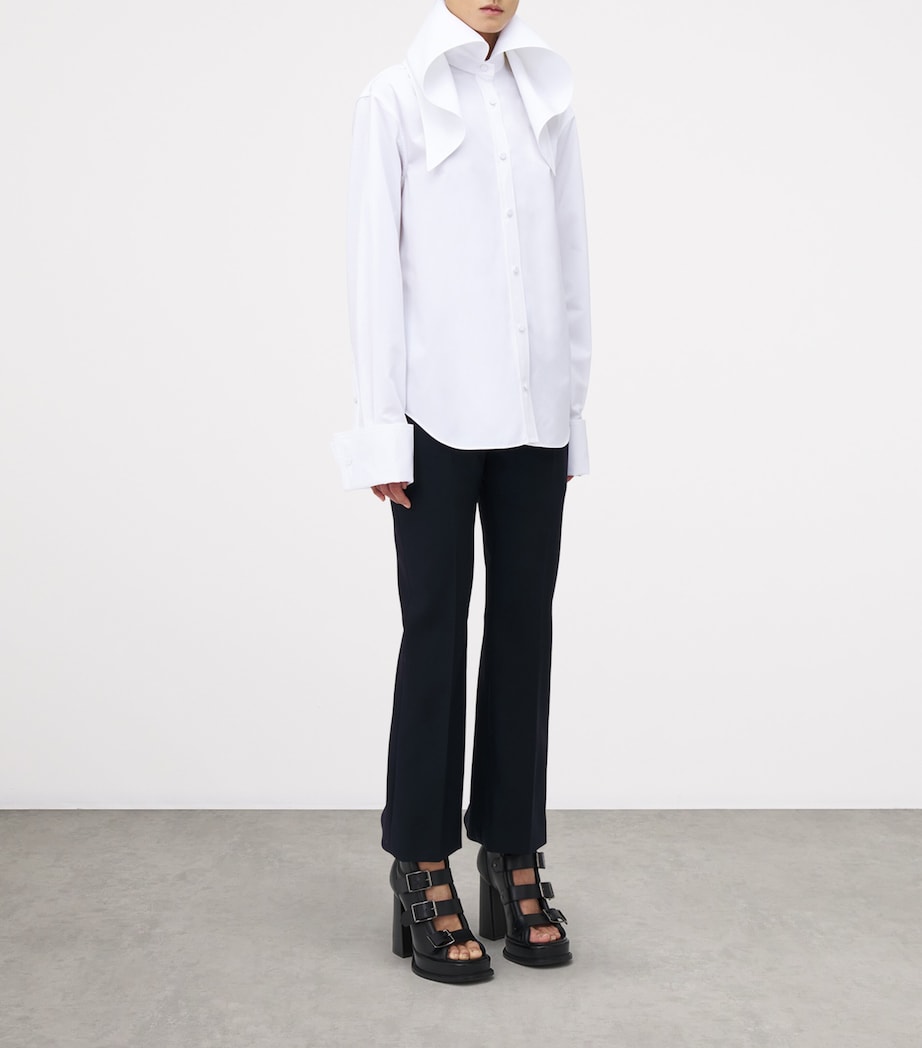 Draped Collar Shirt 9000 Image 3