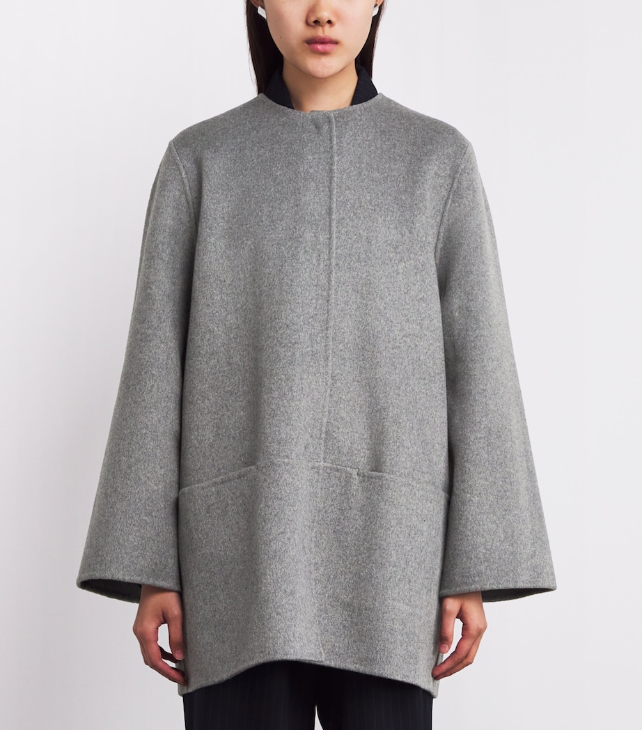 Wool-Blend Tara Coat MID GREY Image 3