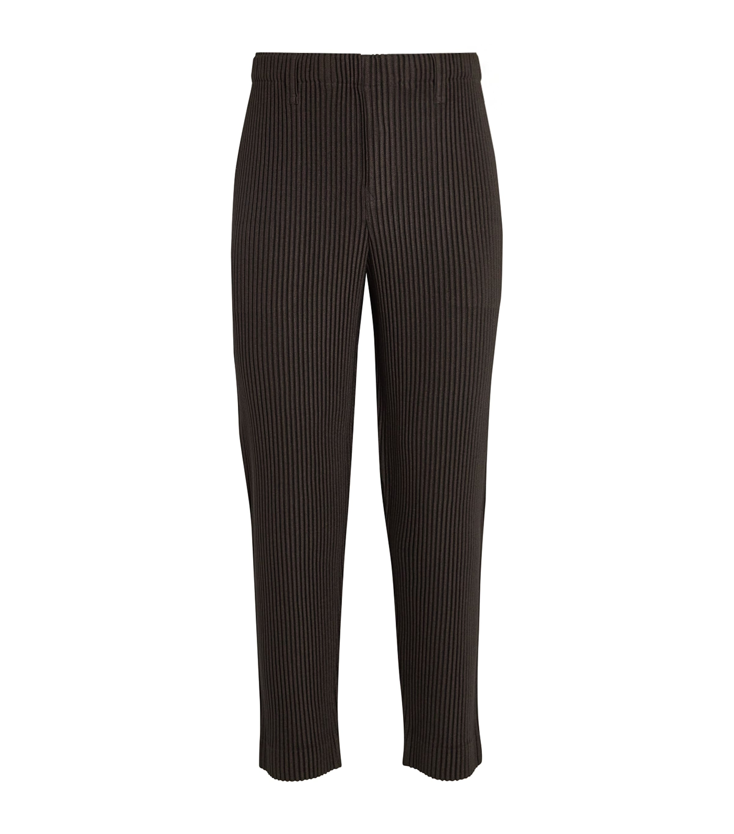 ISSEY MIYAKE PLEATED STRAIGHT TROUSERS 