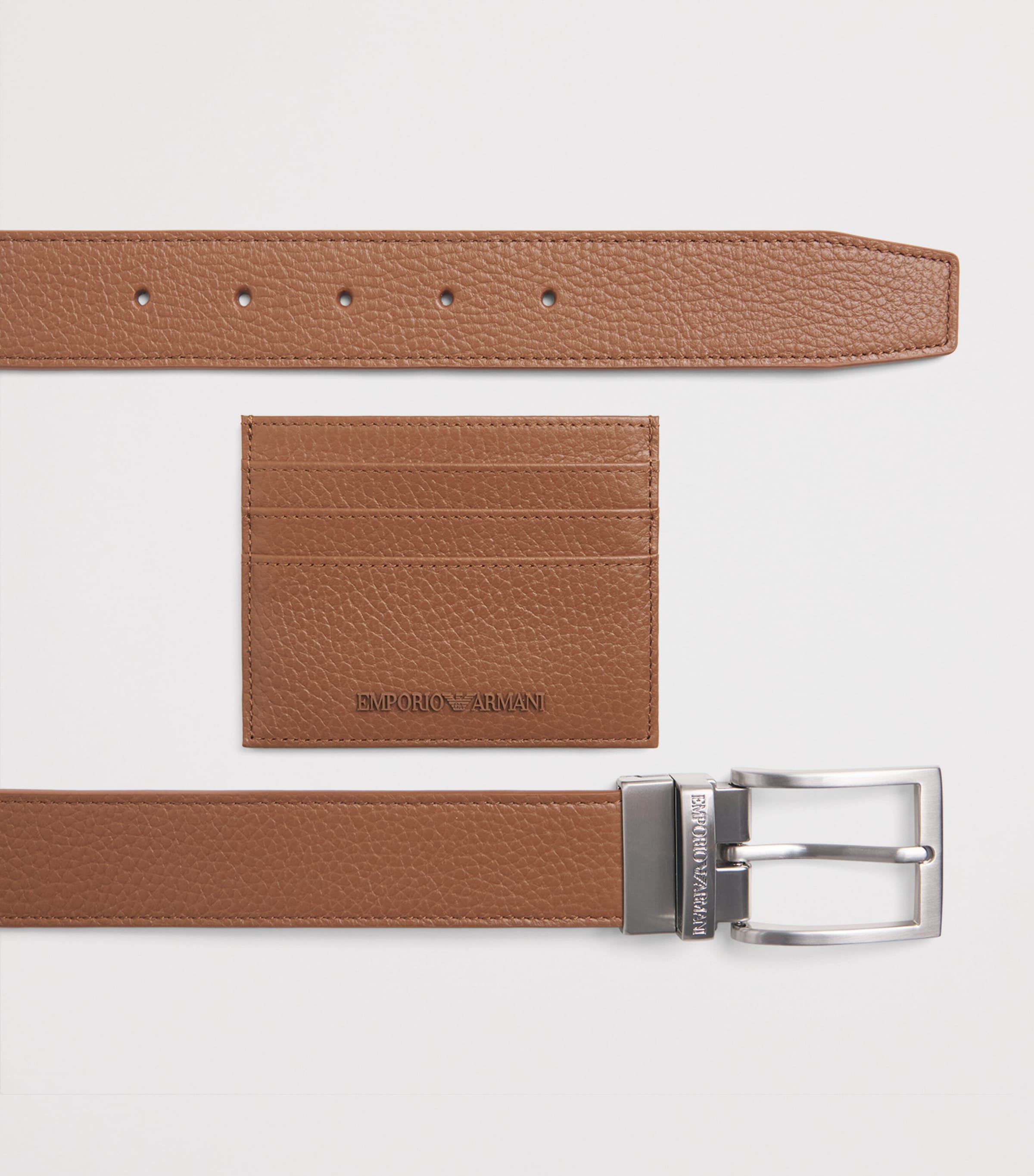 Leather Belt and Card Holder Set U6124 Image 2
