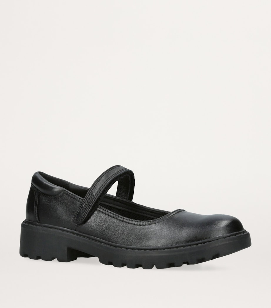 Geox Leather Casey Ballet Flats Black Image 3