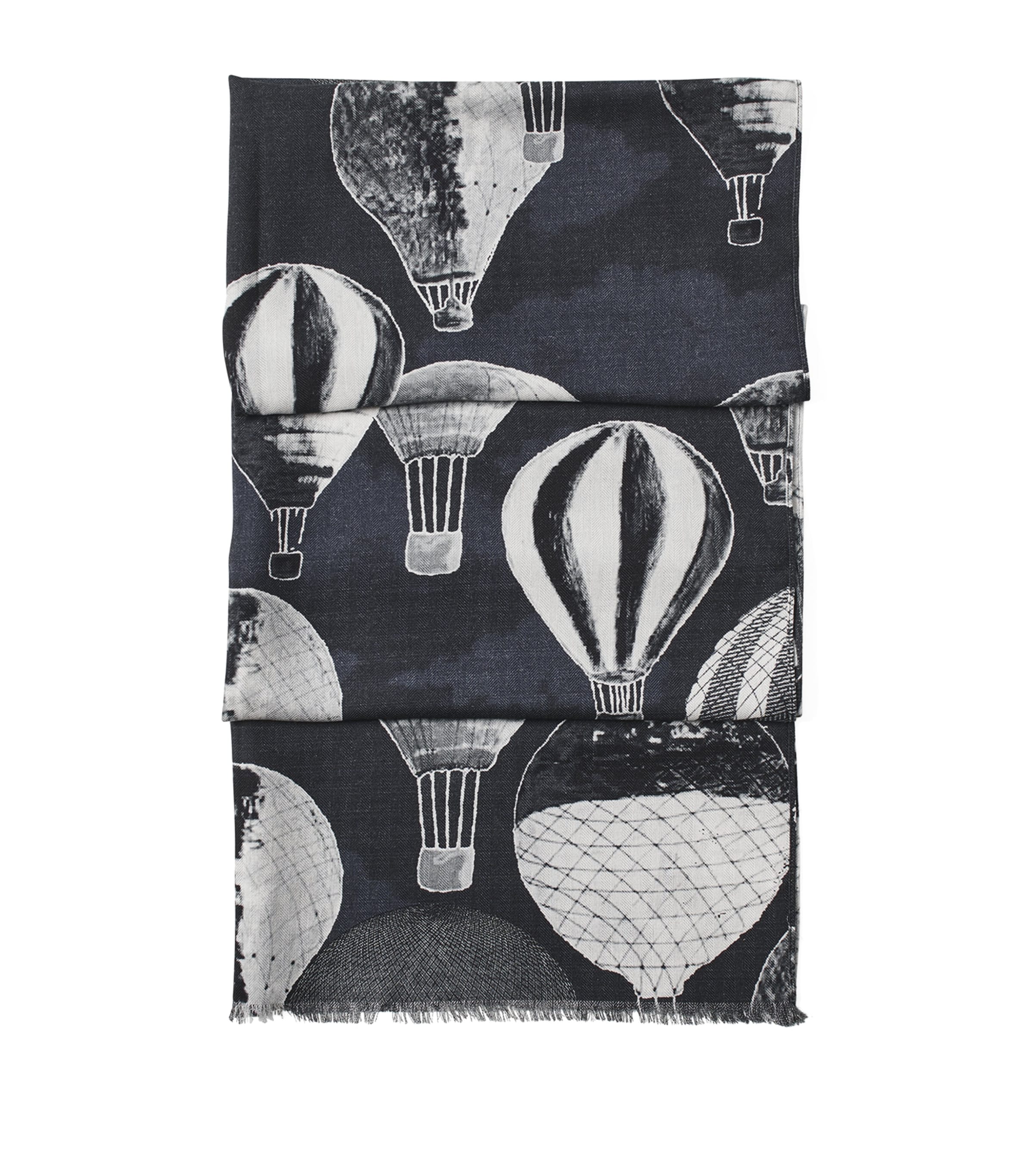 Merino Wool Scarf MONOCHROME Image 1