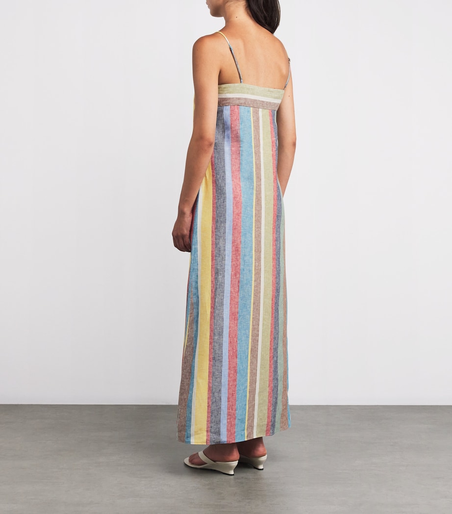 Linen Laura Maxi Dress MARKET STRIPE MKST Image 3