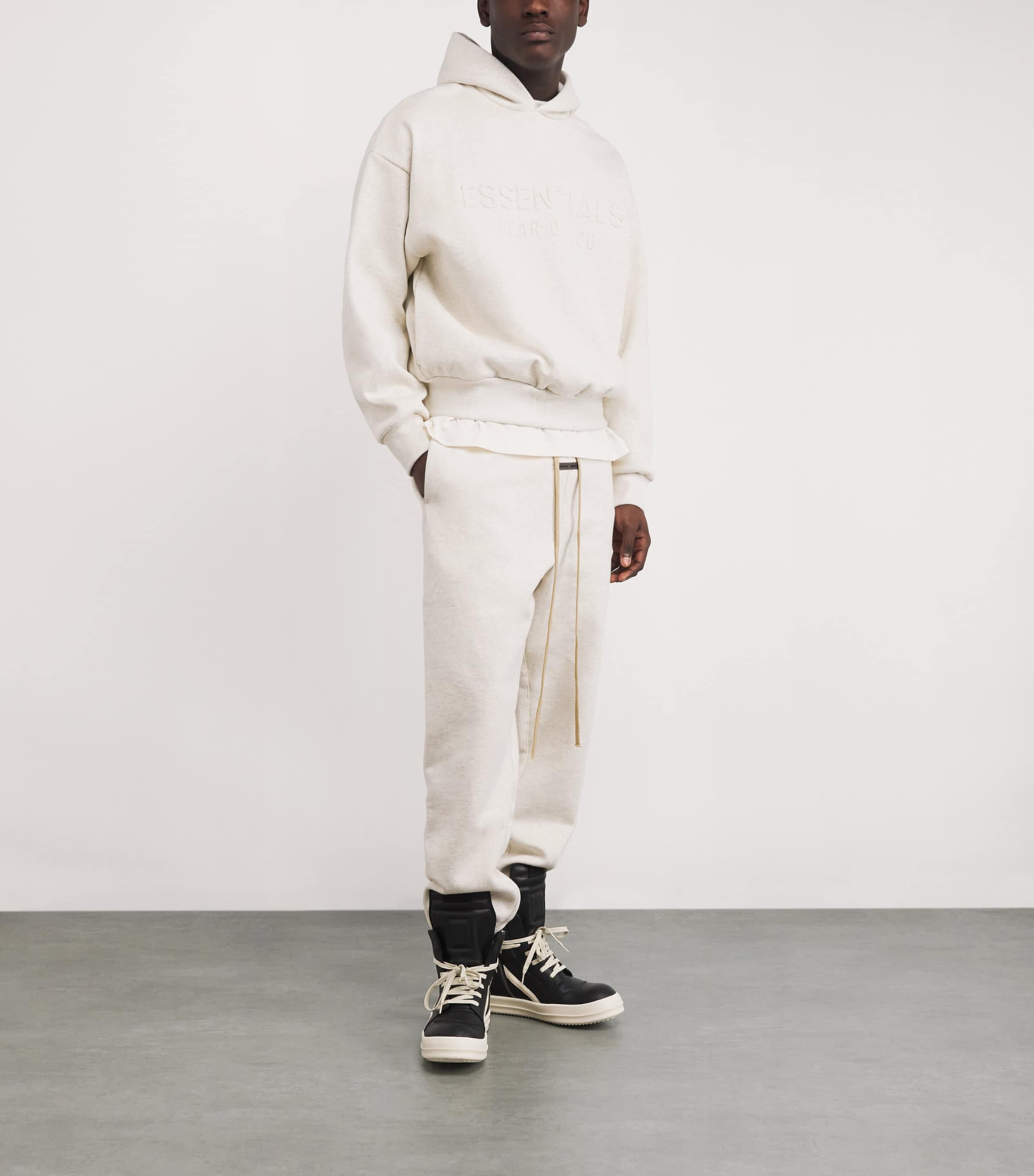 Cotton-Blend Sweatpants OATMEAL HEATHER Image 2