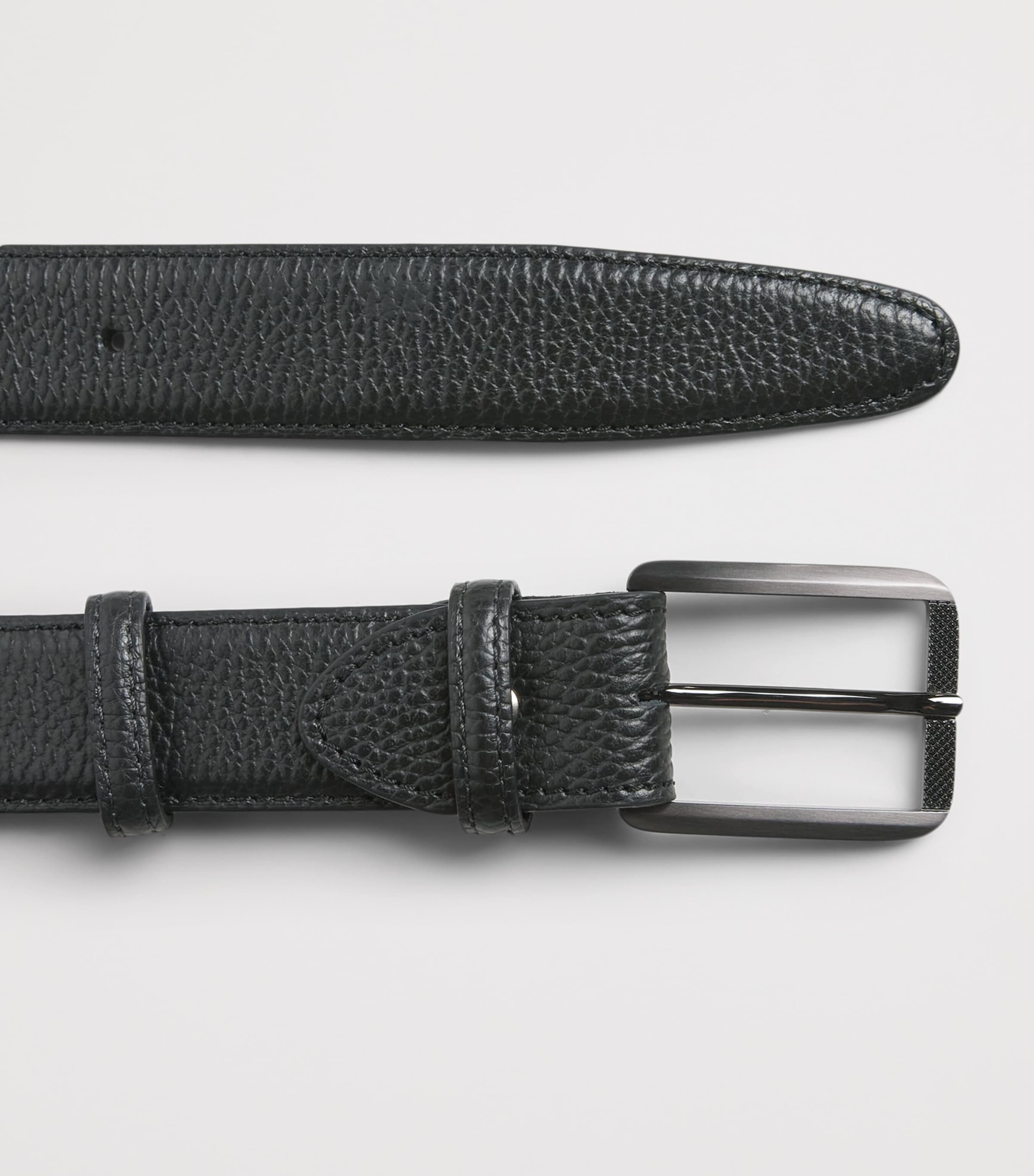 Elliot Rhodes Grained Leather Belt Black Image 3