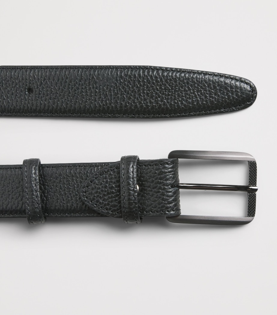 Elliot Rhodes Grained Leather Belt Black Image 3