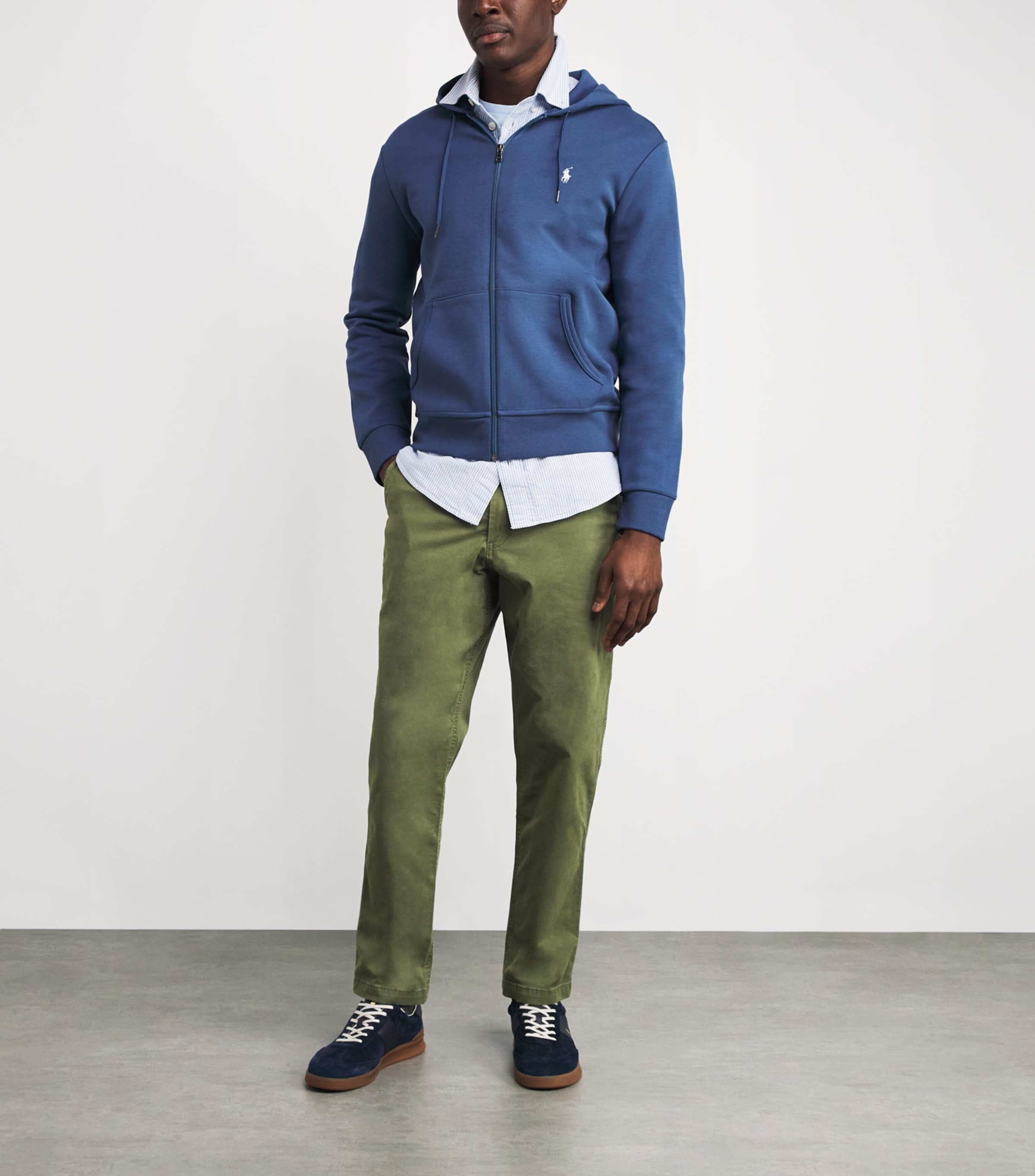 Tech Knit Zip-Up Hoodie BLUE Image 2