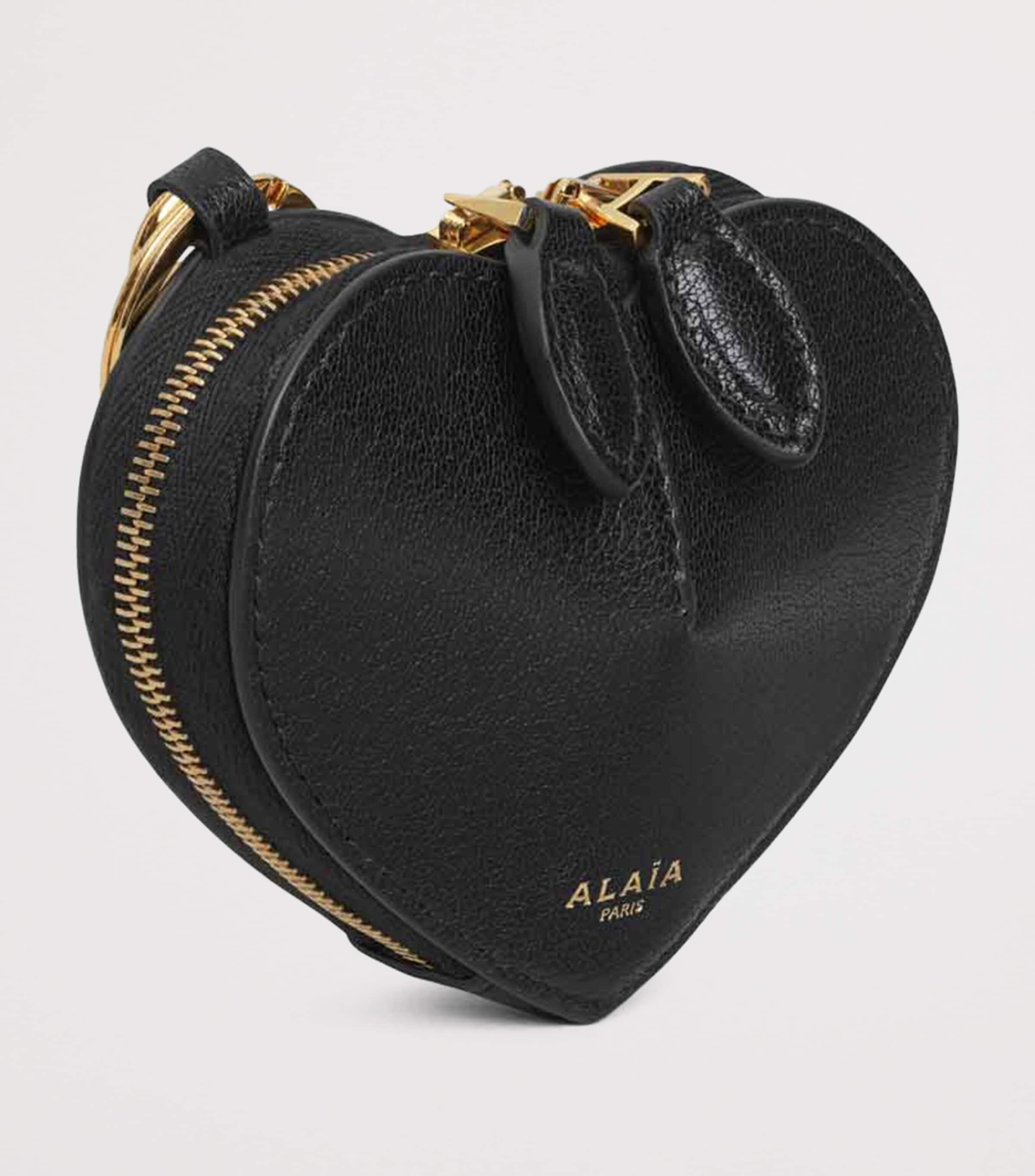 Goatskin Le Coeur Coin Purse NOIR Image 2