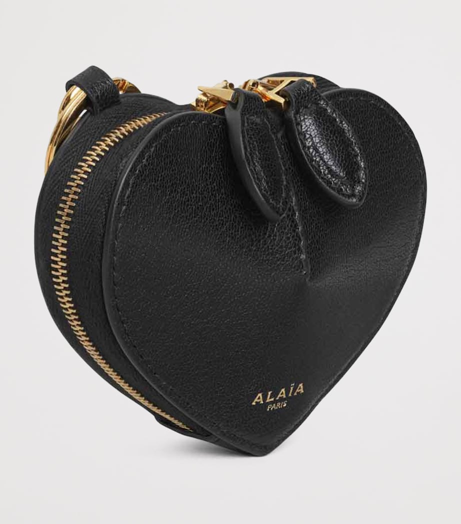 Goatskin Le Coeur Coin Purse NOIR Image 2