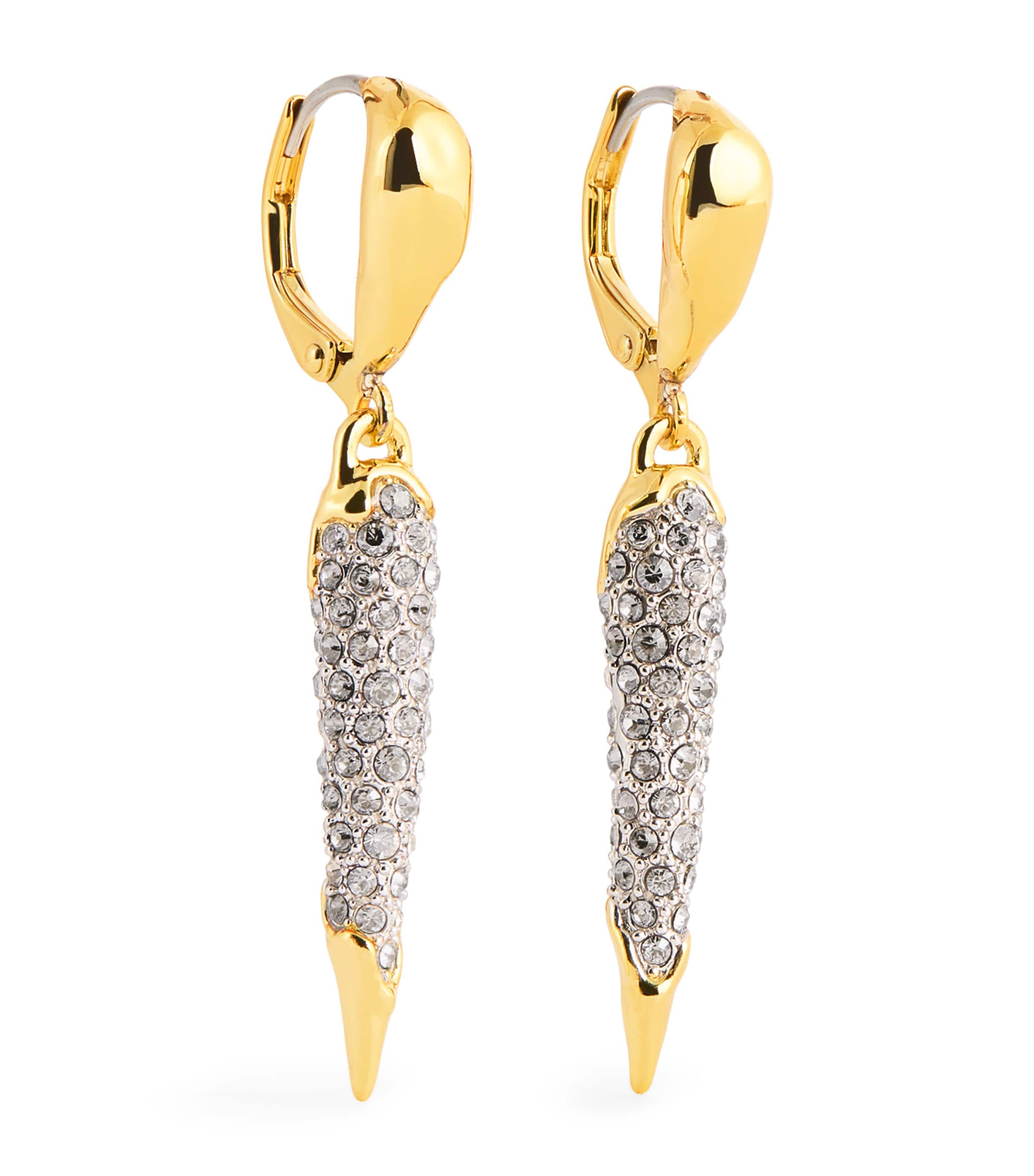 Alexis Bittar Gold-plated Solanales Dewdrop Spear Earrings In Gold