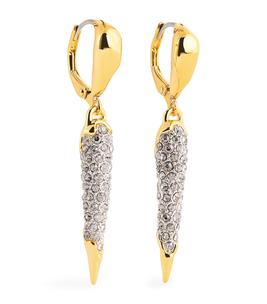Gold-Plated Solanales Dewdrop Spear Earrings GOLD Image 1