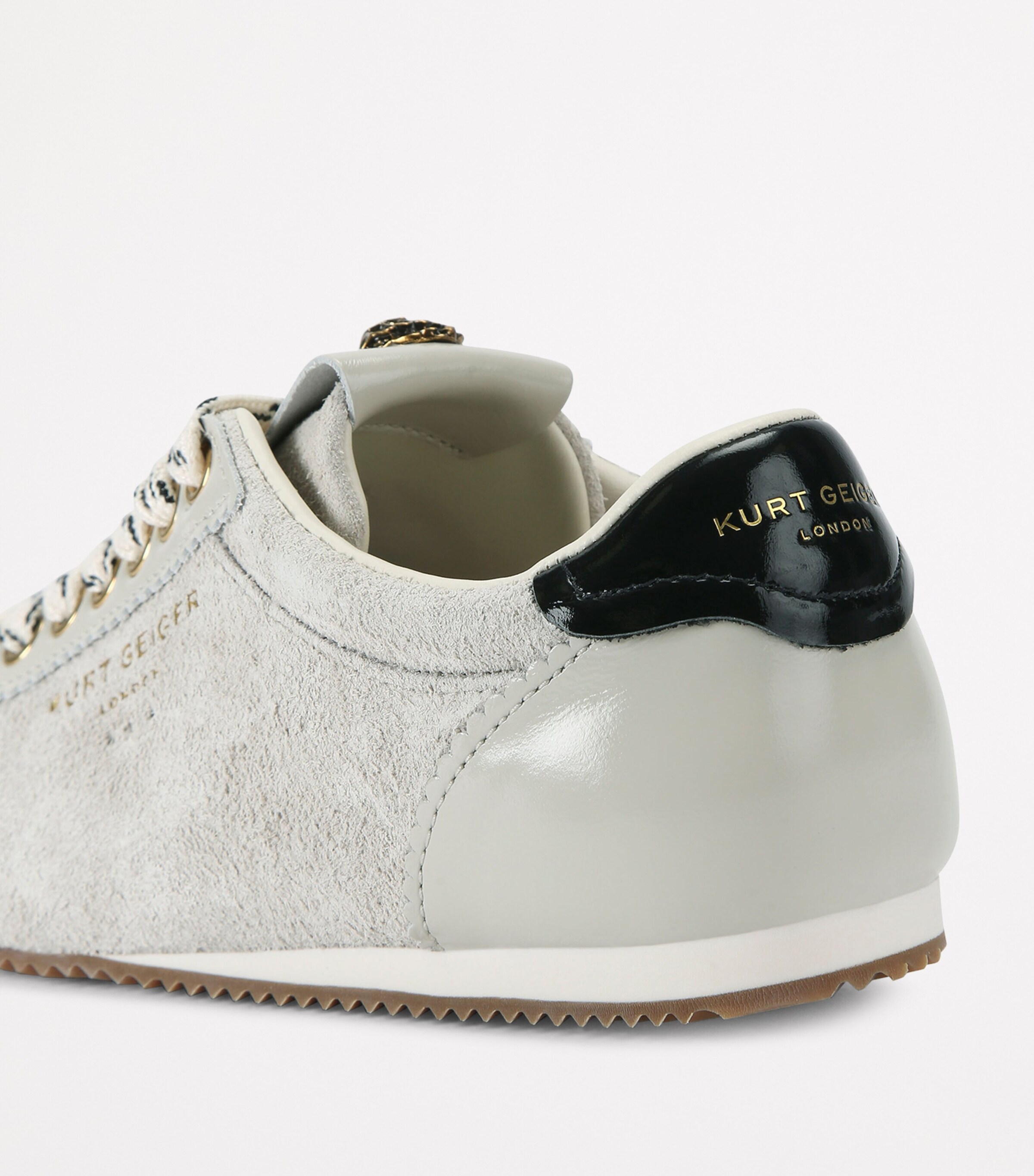 Kurt Geiger London Beige Suede-Leather Islington Sneakers Harrods PT
