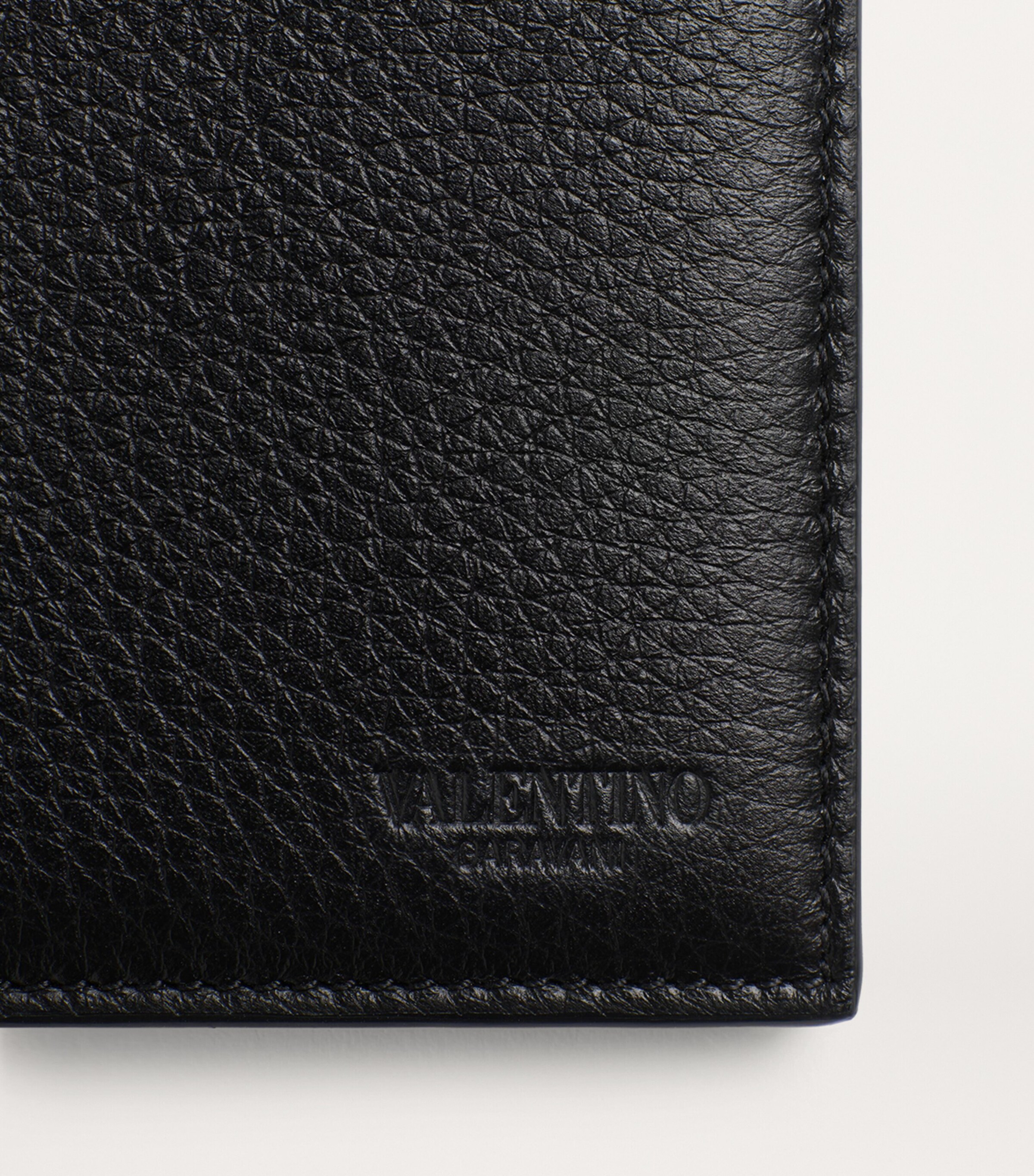 Valentino Garavani Leather Rockstud Wallet | Harrods UK