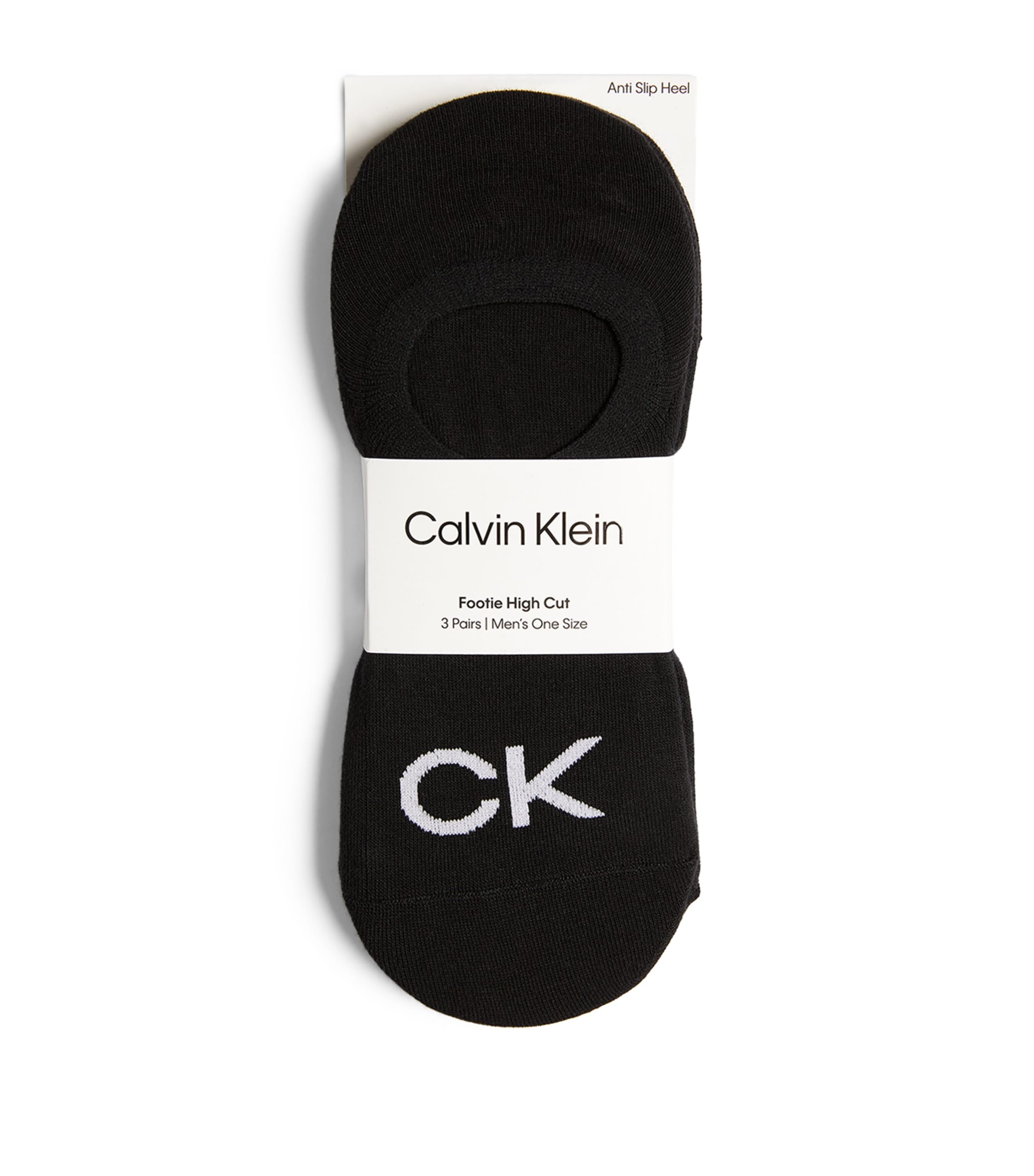 Calvin Klein Footie High Cut Socks In Grey