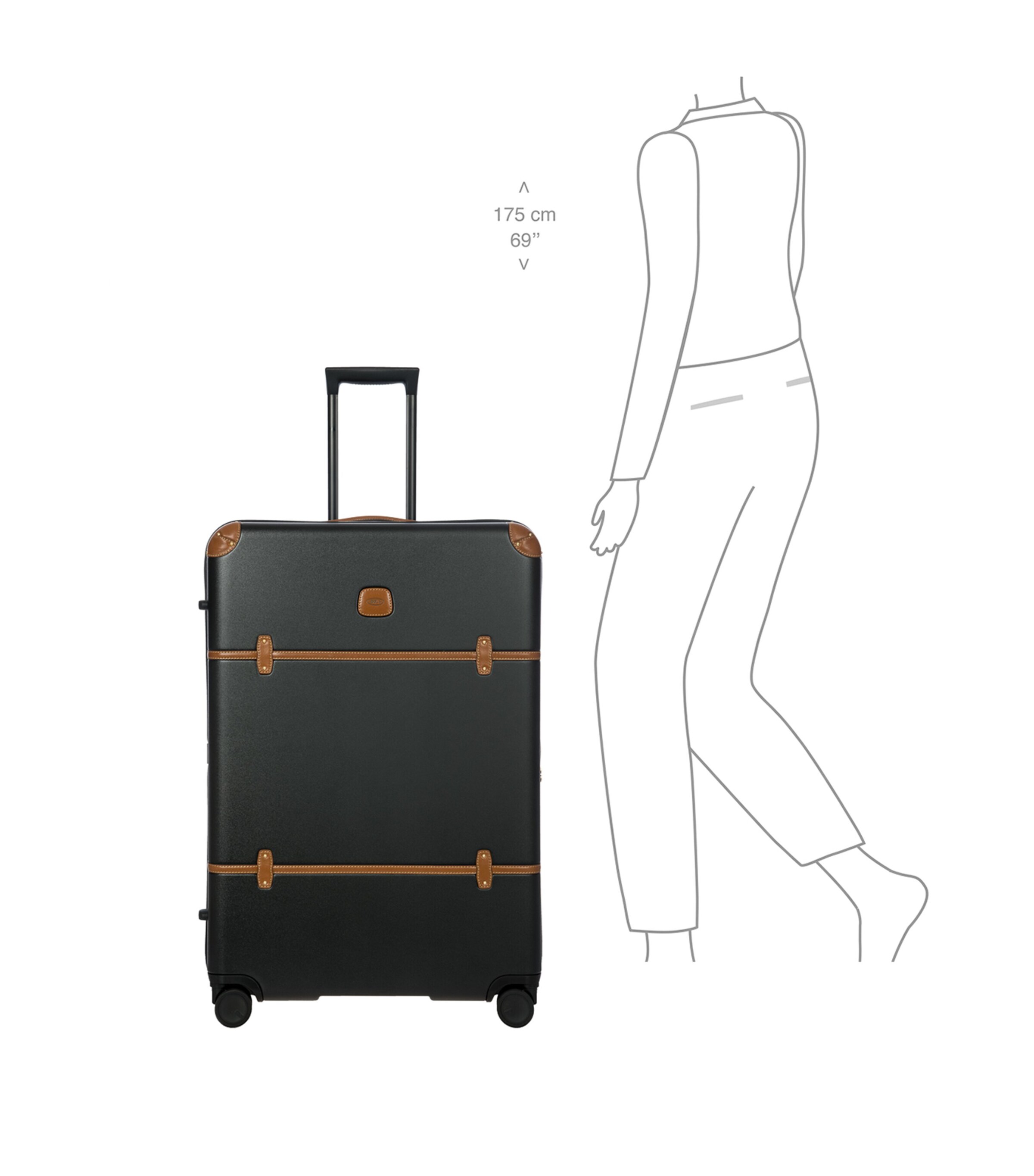 Bellagio 3 Spinner Suitcase (82cm) BLACK TOBACCO 902 Image 10