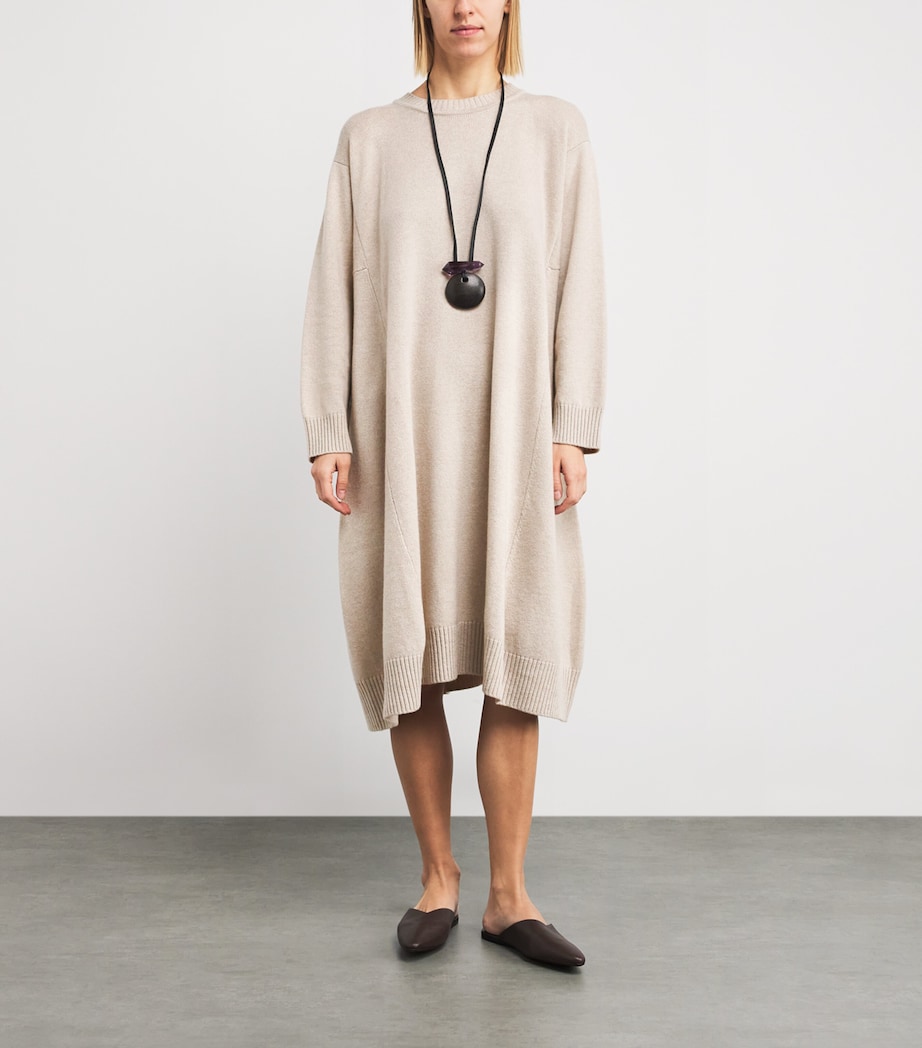 Cashmere A-Line Sweater Dress STONLGT Image 2