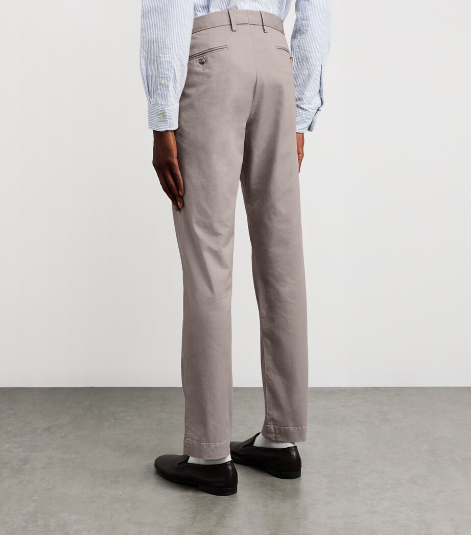 Polo Ralph Lauren Mens Stretch-Cotton Slim Chinos Grey Image 4