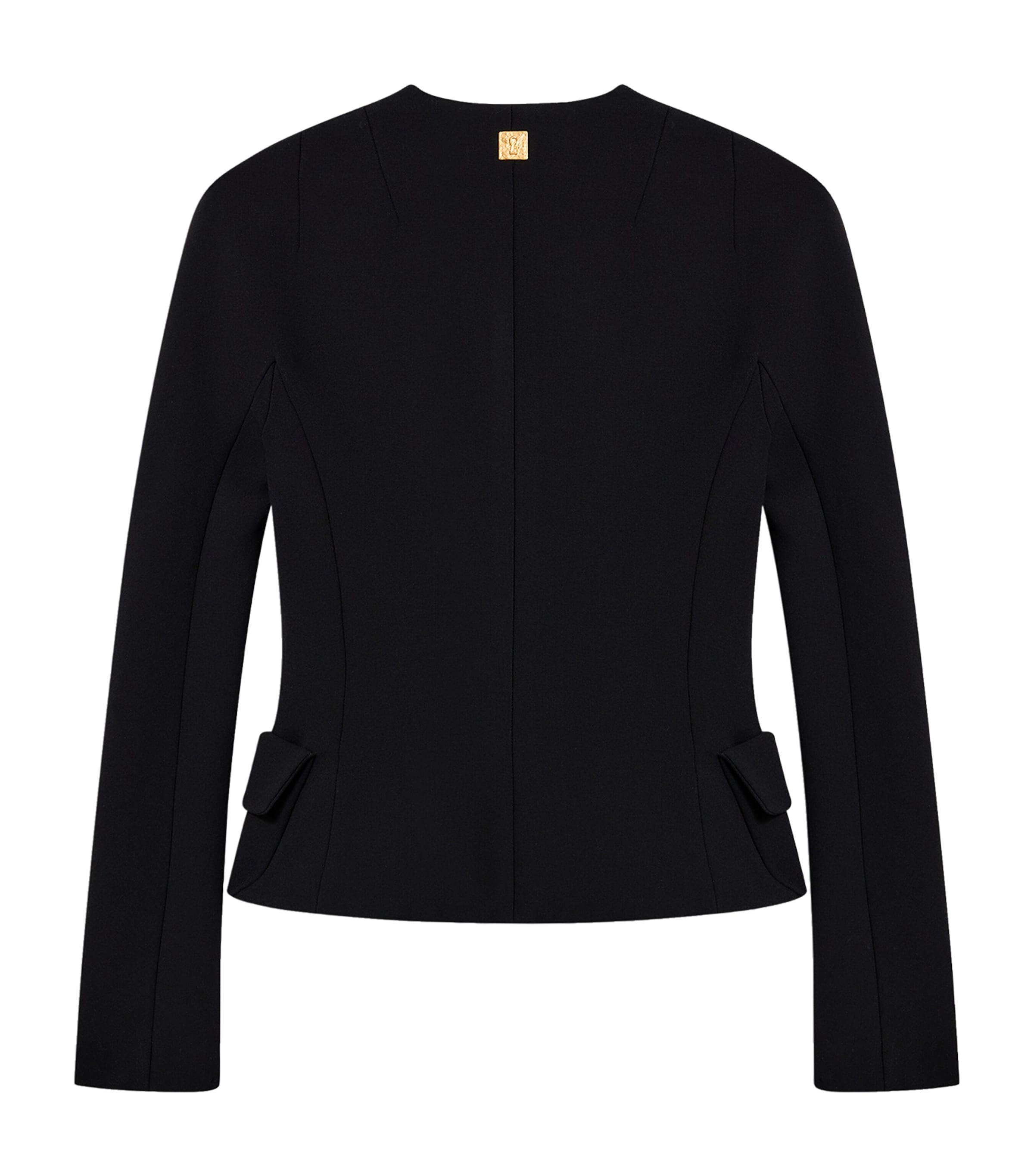 Stretch-Virgin Wool Blazer 999BLACK Image 2