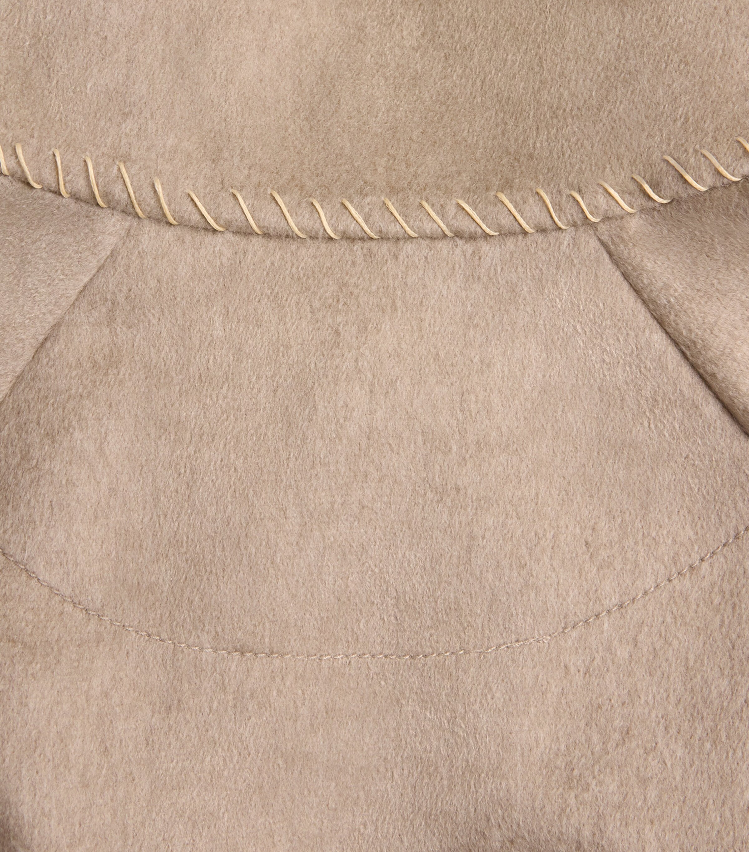 Alan Scott Mens Cashmere-Blend Track Sweater Natural Image 6