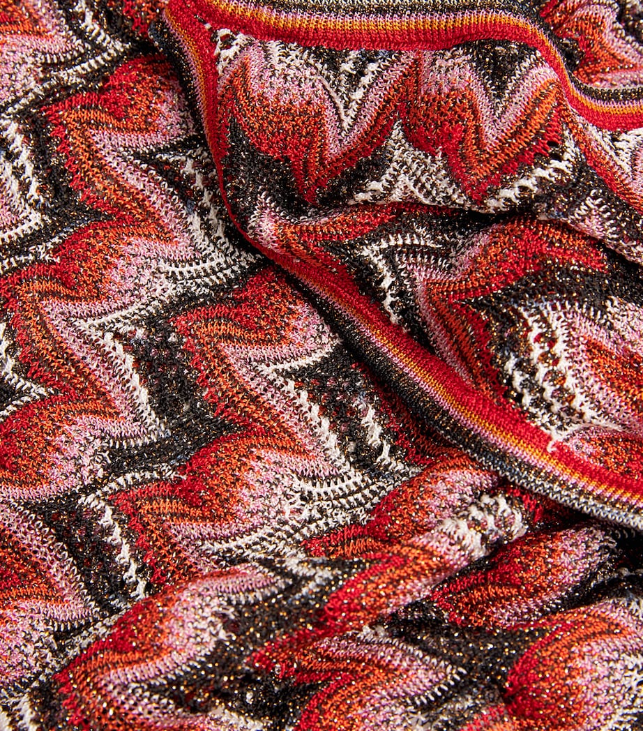 Swirl Zigzag Tank Top S4175 RED/BLACK Image 5