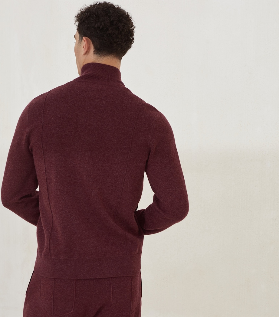 Cashmere Zip-Up Cardigan CLP63 Image 3