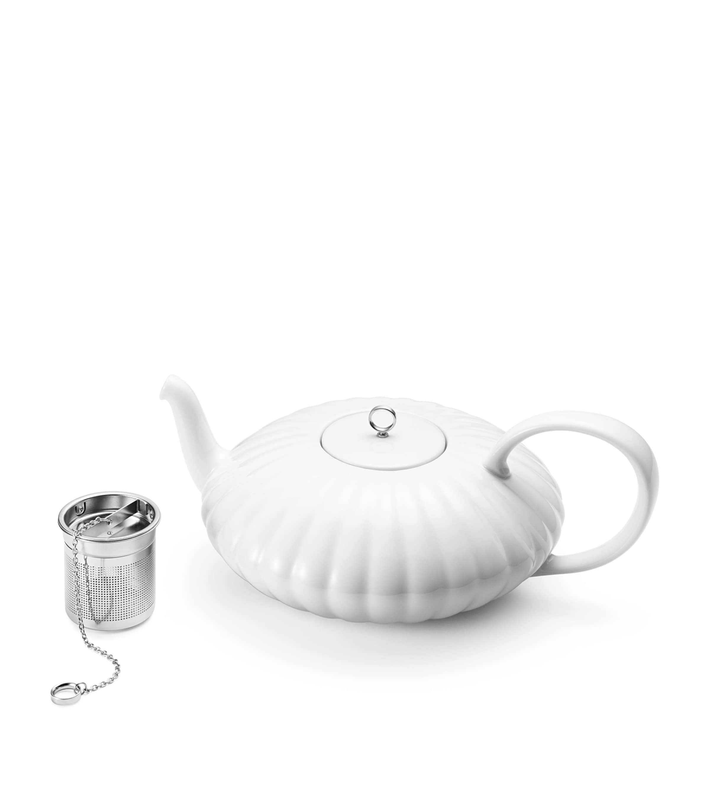 Porcelain Bernadotte Teapot WHITE Image 2