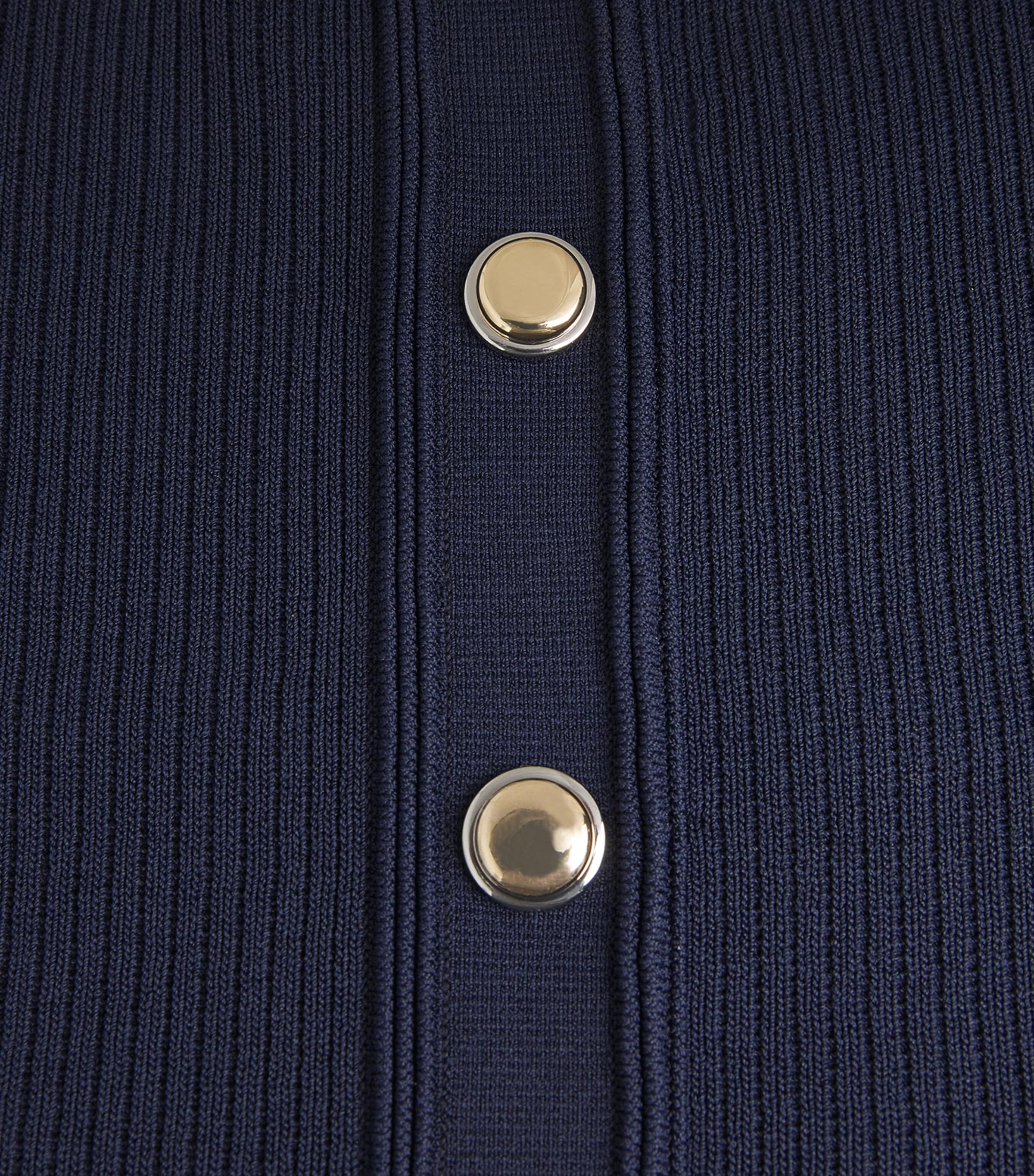 Rib-Knit Mini Skirt NAVY BLUE Image 5