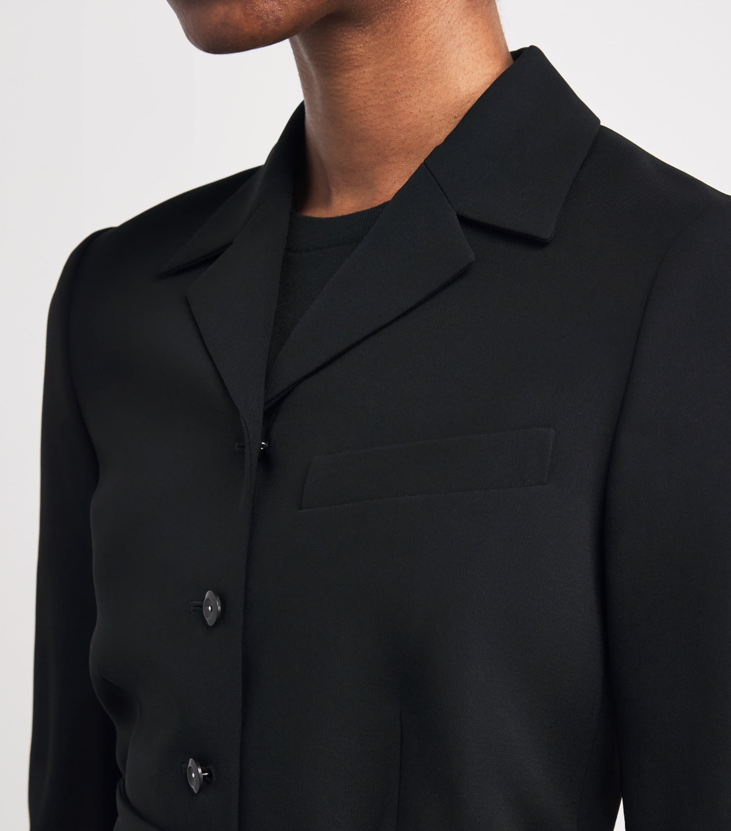 Crepe Jersey Admiral Blazer BLACK - 001 Image 6