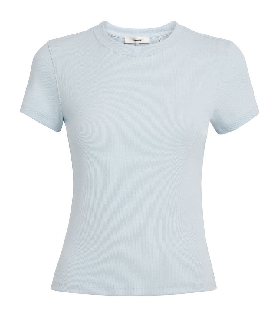 Modal-Blend The Rib T-Shirt SKY BLUE Image 1