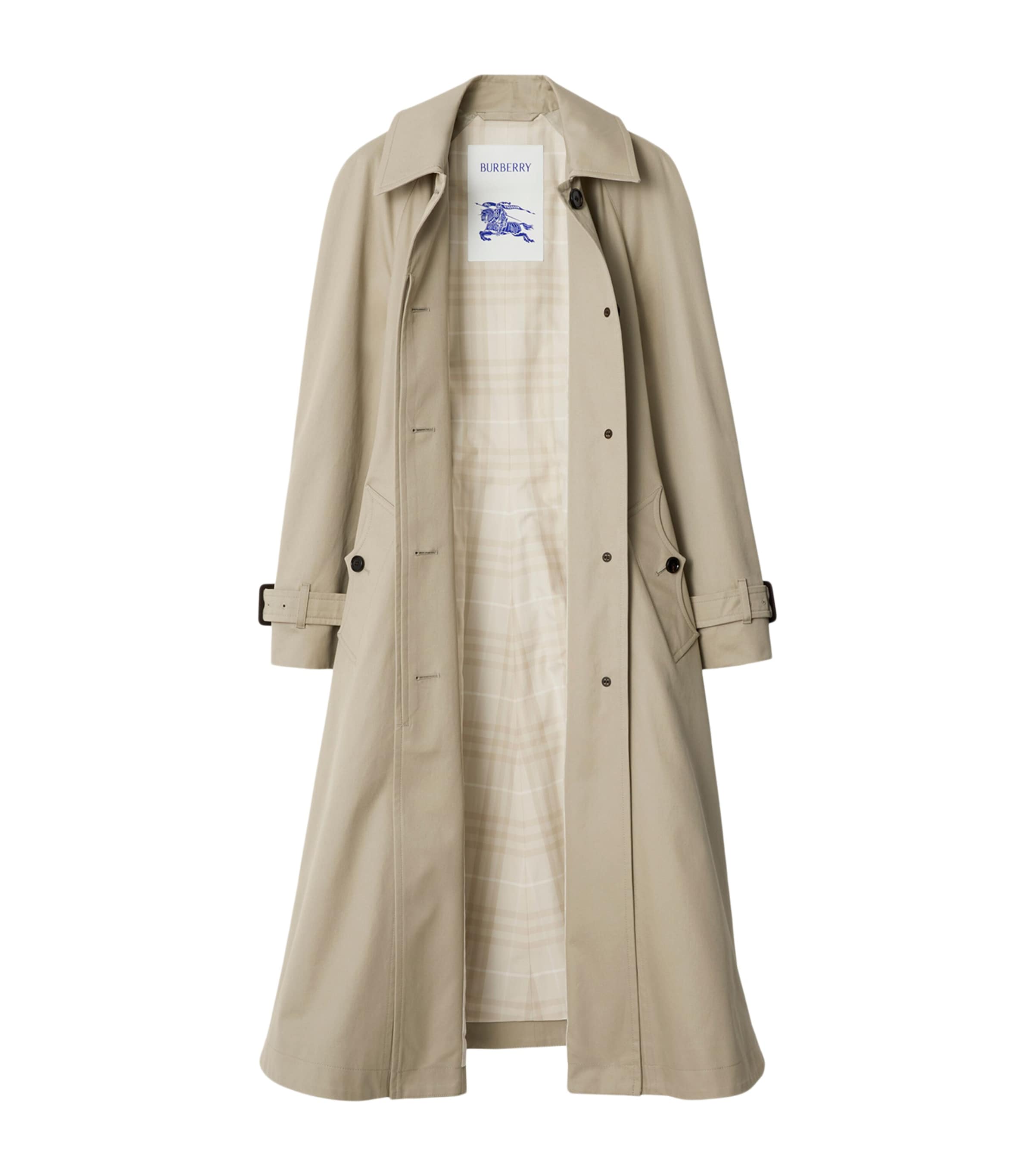 Gabardine Ellingham Long Car Coat QUILL Image 5