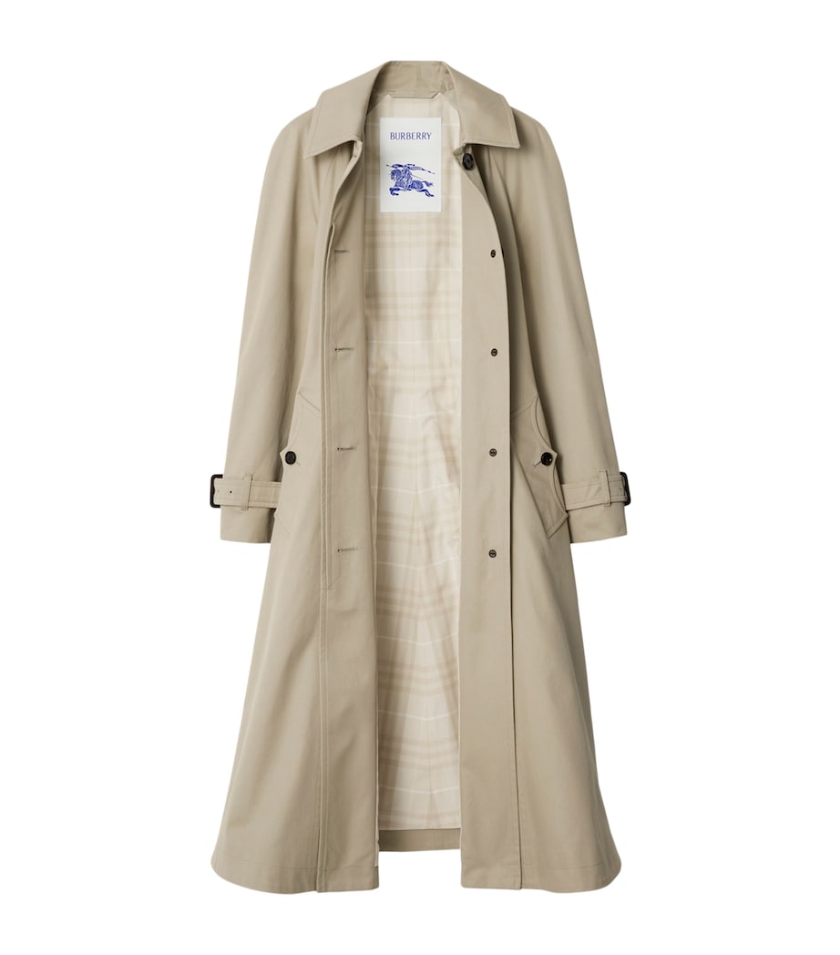 Gabardine Ellingham Long Car Coat QUILL Image 5