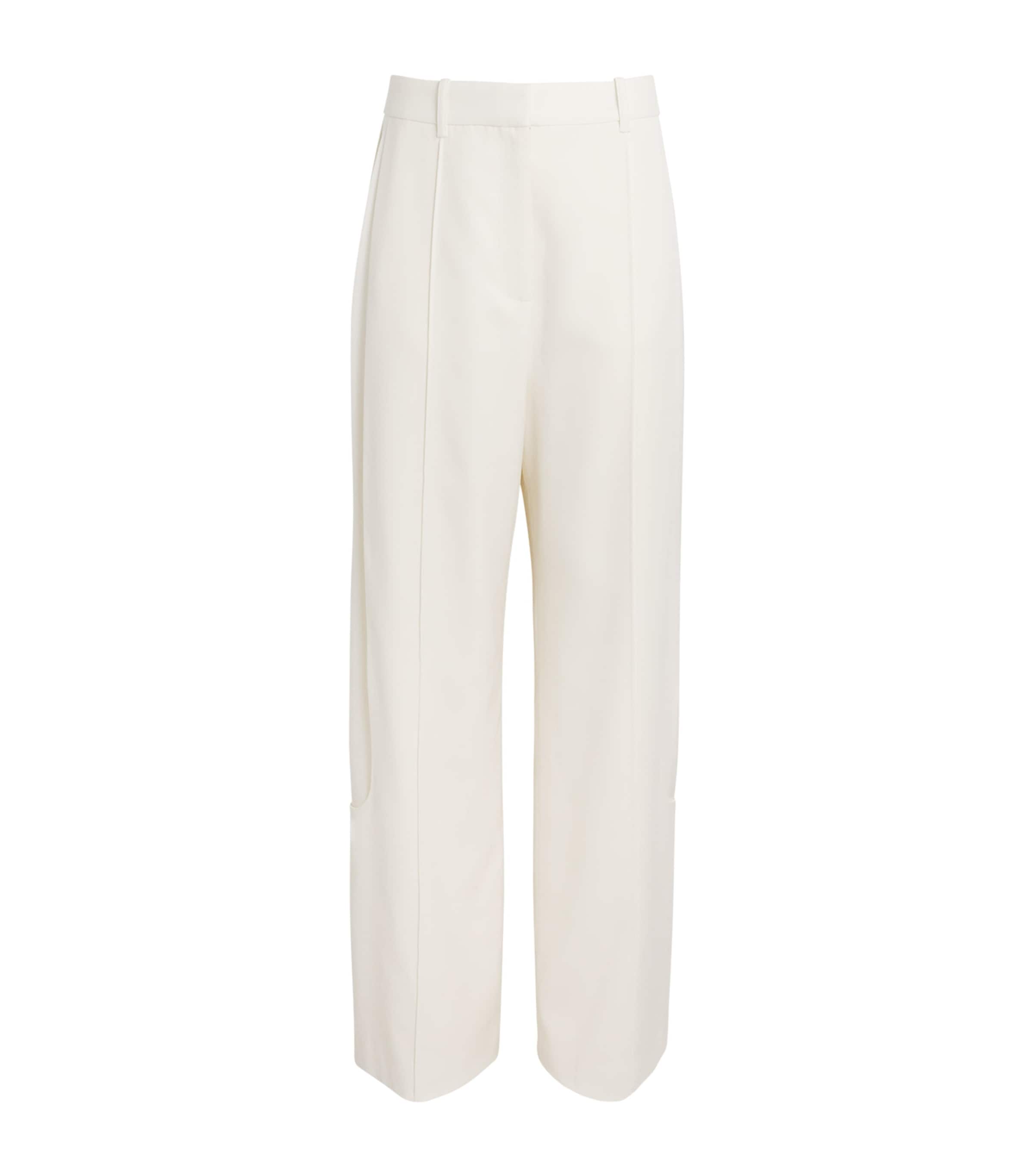 Satin Alabata Suit Trousers MCRM CREAM Image 1