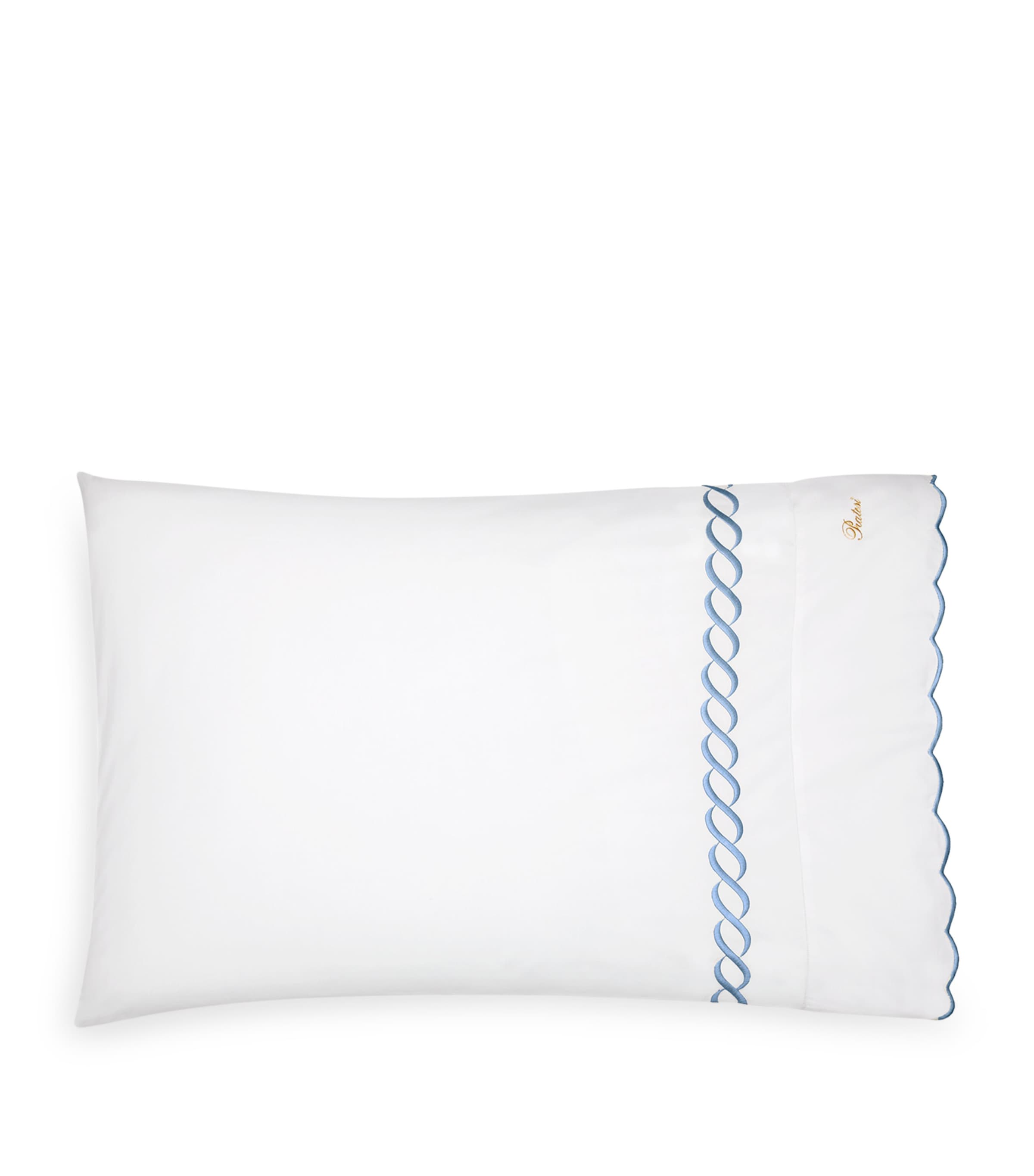 Pratesi Treccia Pillowcase In Blue