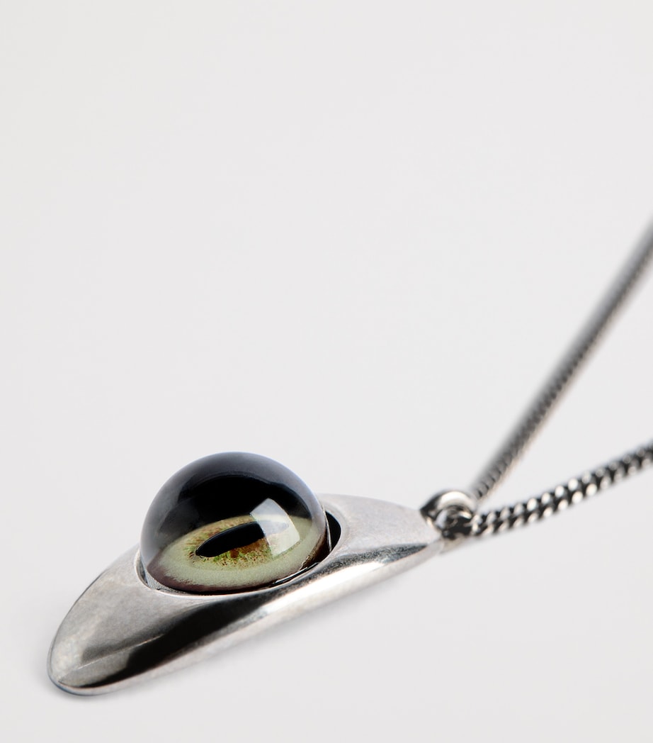 Cat Eye Pendant Necklace BR098LIGHTCHSNT Image 5