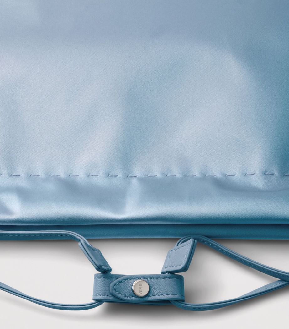 Prada Silk Duchesse Wish Pouch Light Blue Image 4