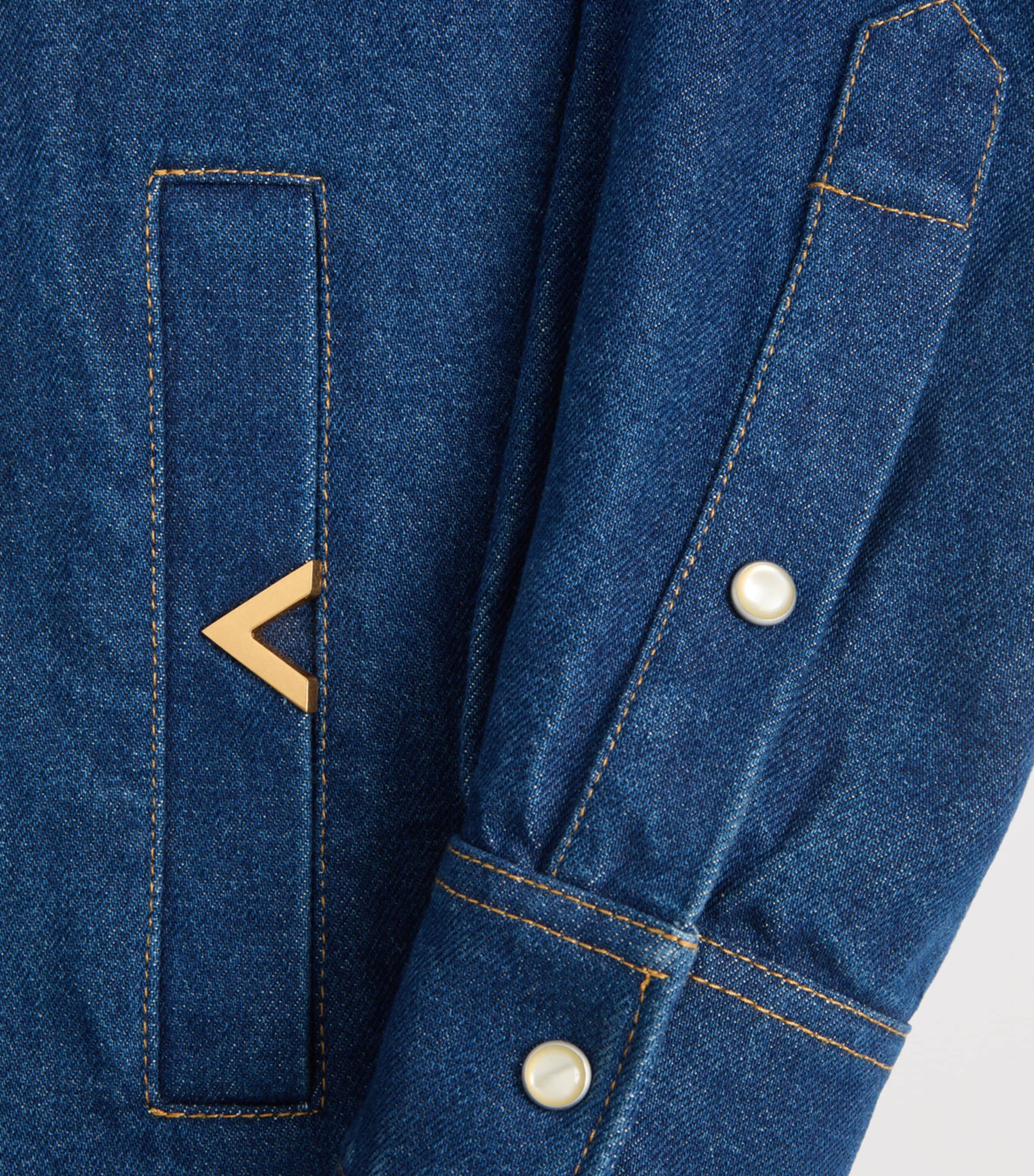 Valentino Mens Cotton Denim Shirt Image 8