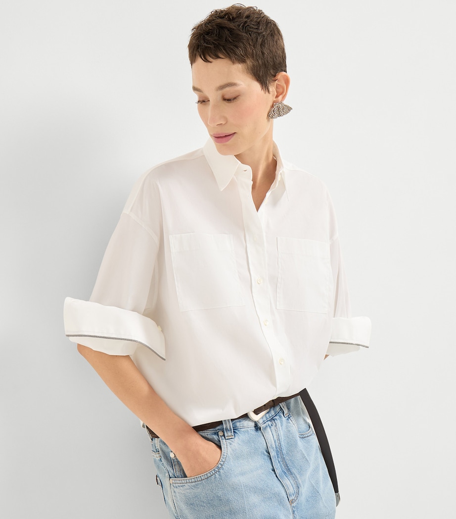 Cotton-Blend Monili Shirt C159 Image 4