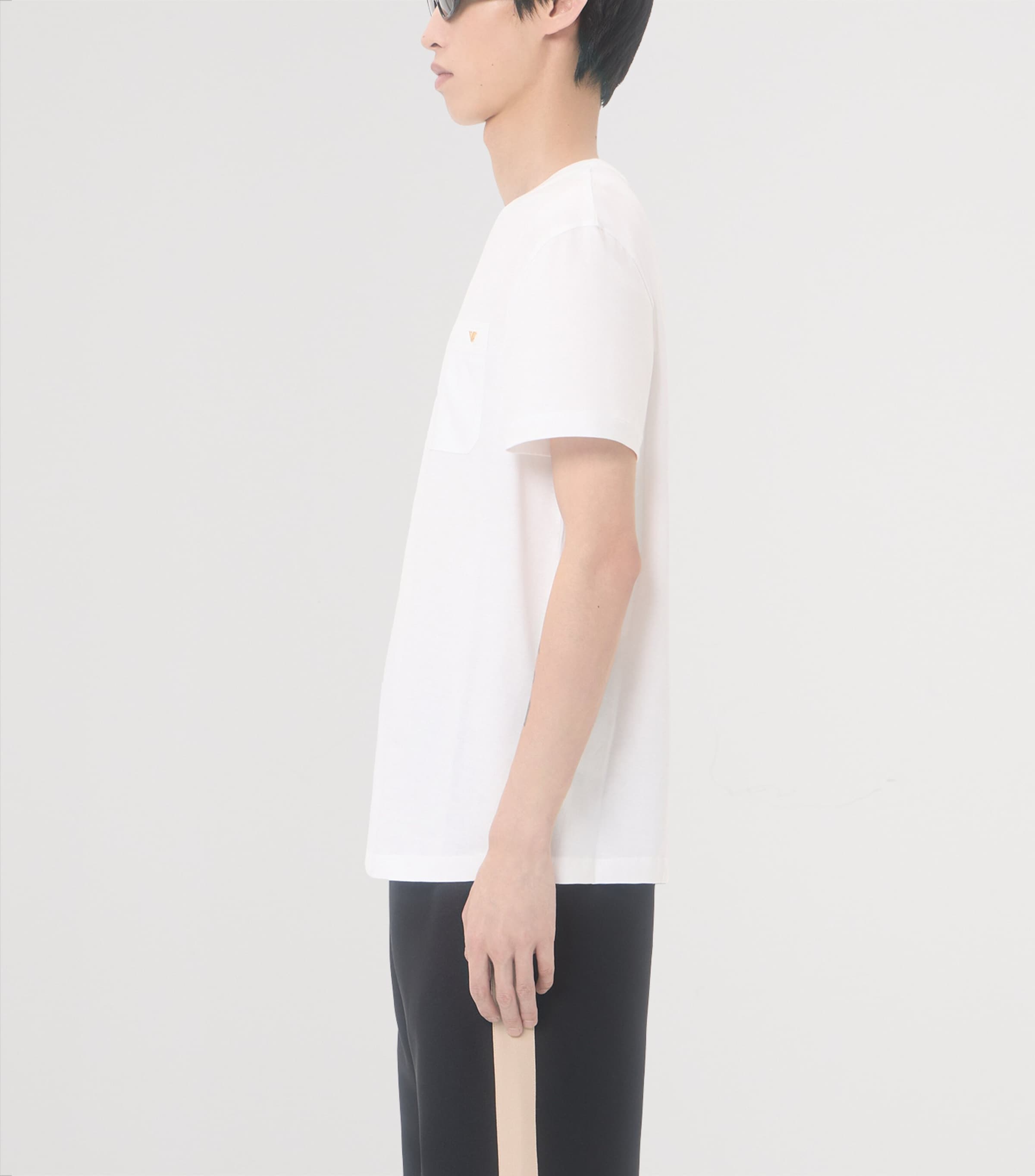 Valentino Garavani Mens Cotton VGold T-Shirt Image 3