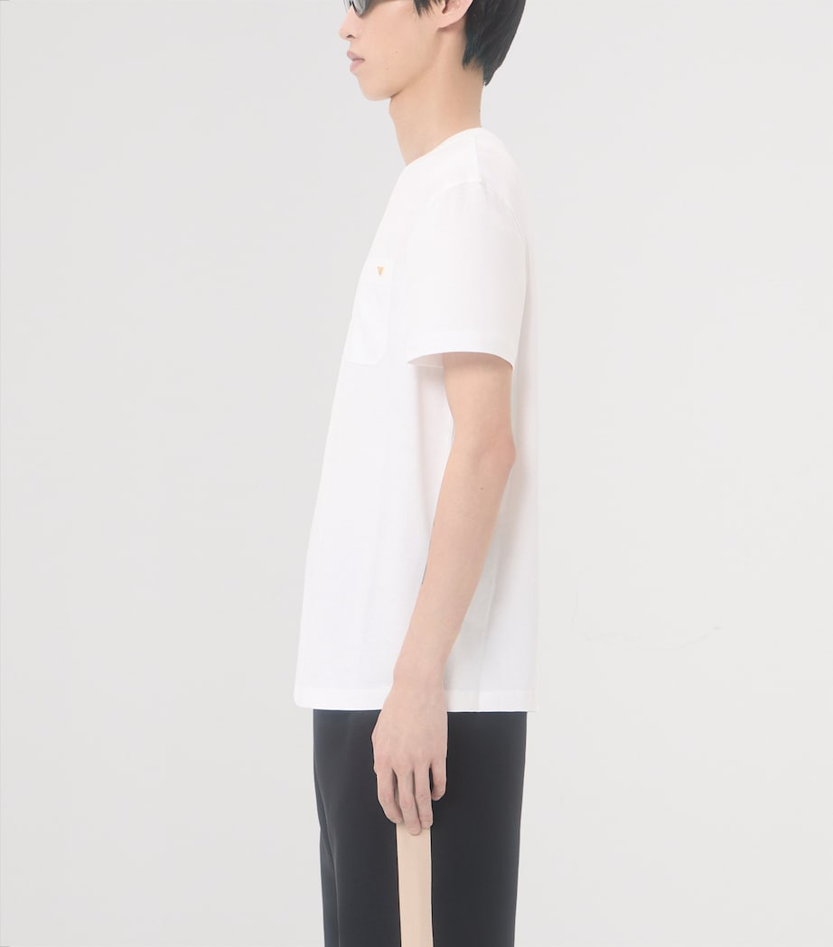 Valentino Garavani Mens Cotton VGold T-Shirt Image 3