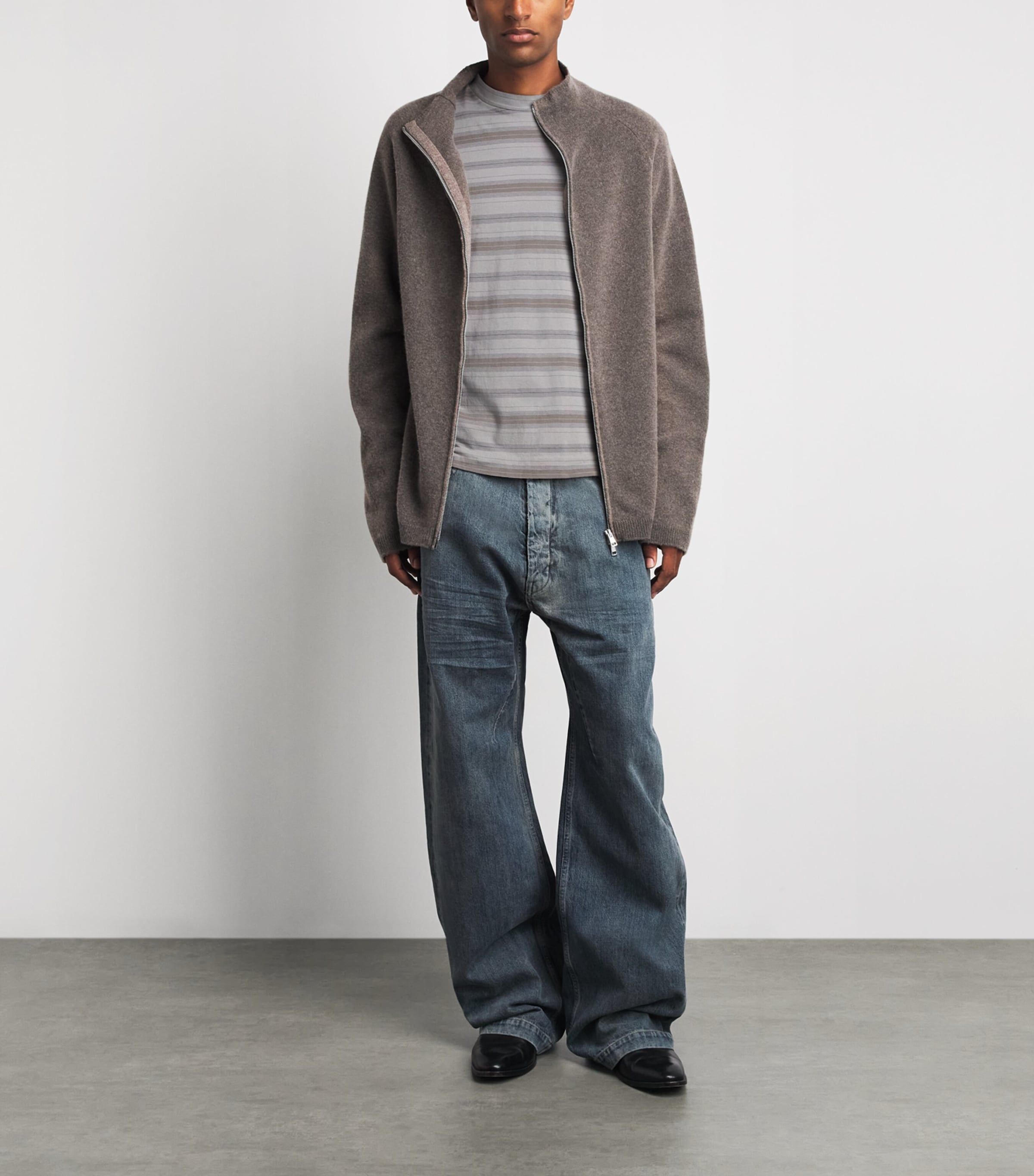 Our Legacy Mens Cotton Stripe Box Long-Sleeve T-Shirt Specture Stripe Image 2