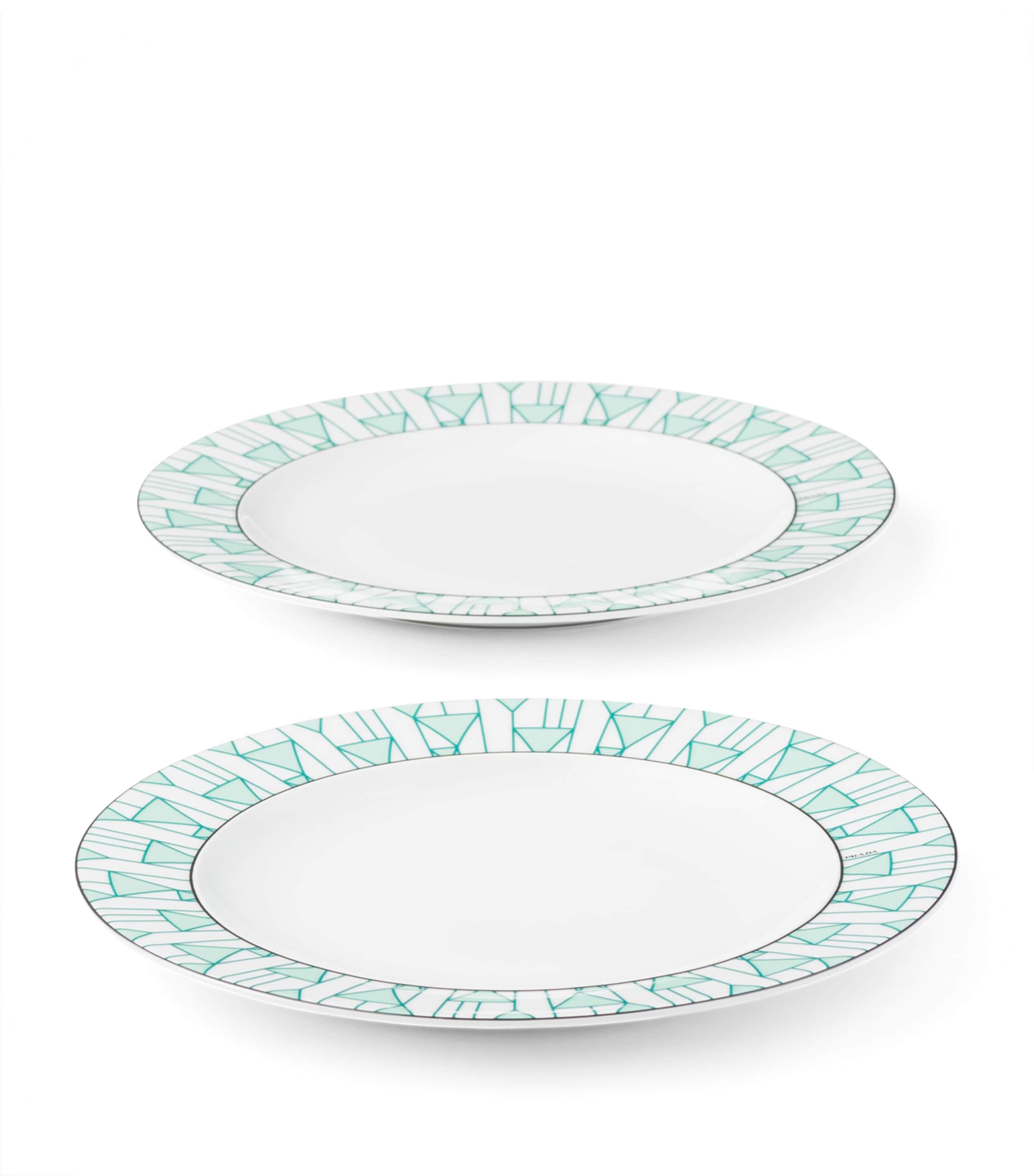 Set of 2 Vienna Dinner Plates (25cm) F0HM1 Image 2