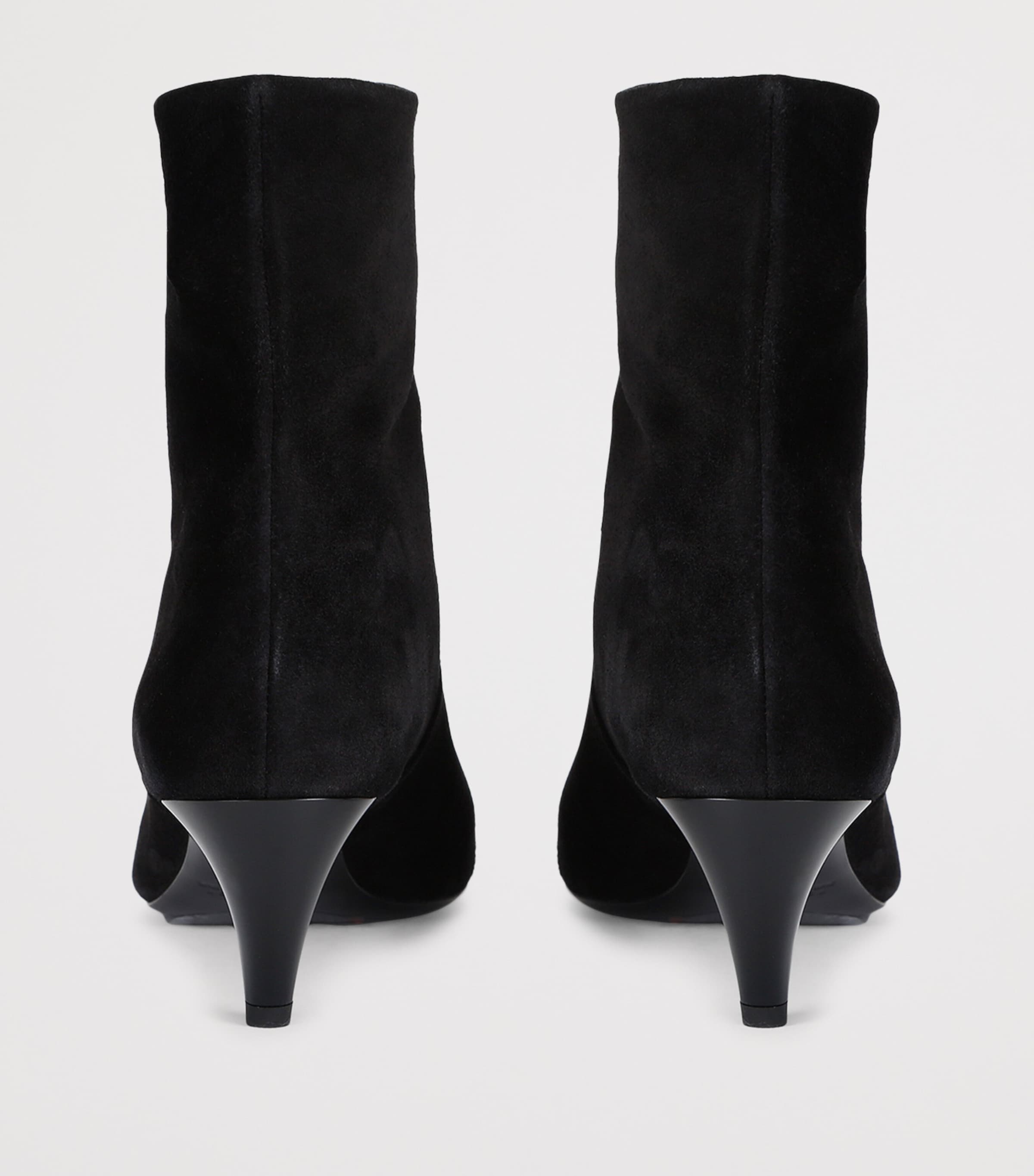 Isabel Marant Suede Jiry Ankle Boots 55 Black Image 4